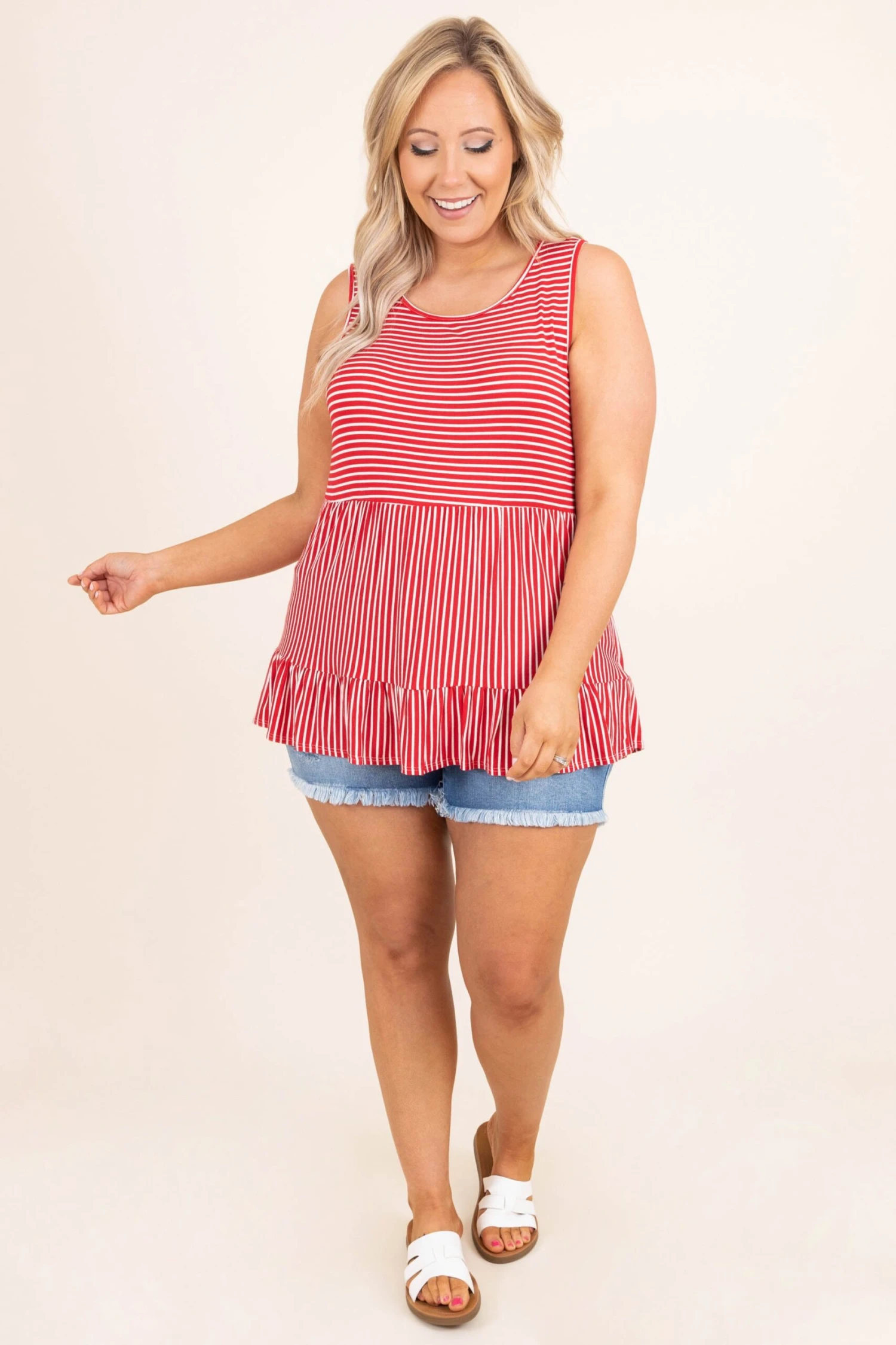 Around The World Tank, Red 3 Around The World Tank, Red - Image 3