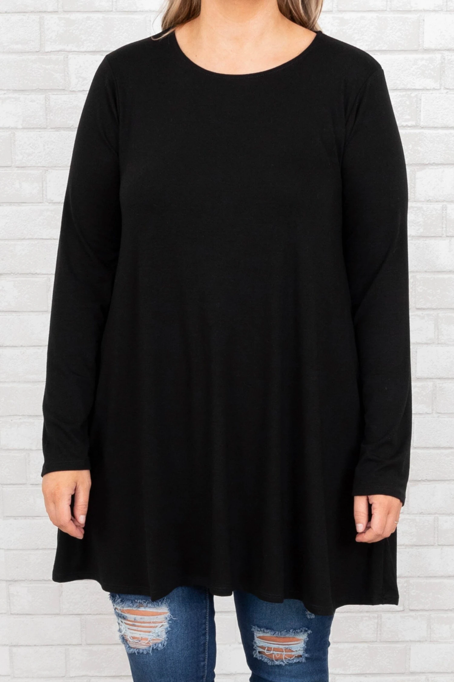 As Long As You're Here Tunic, Black 4 As Long As You're Here Tunic, Black - Image 4