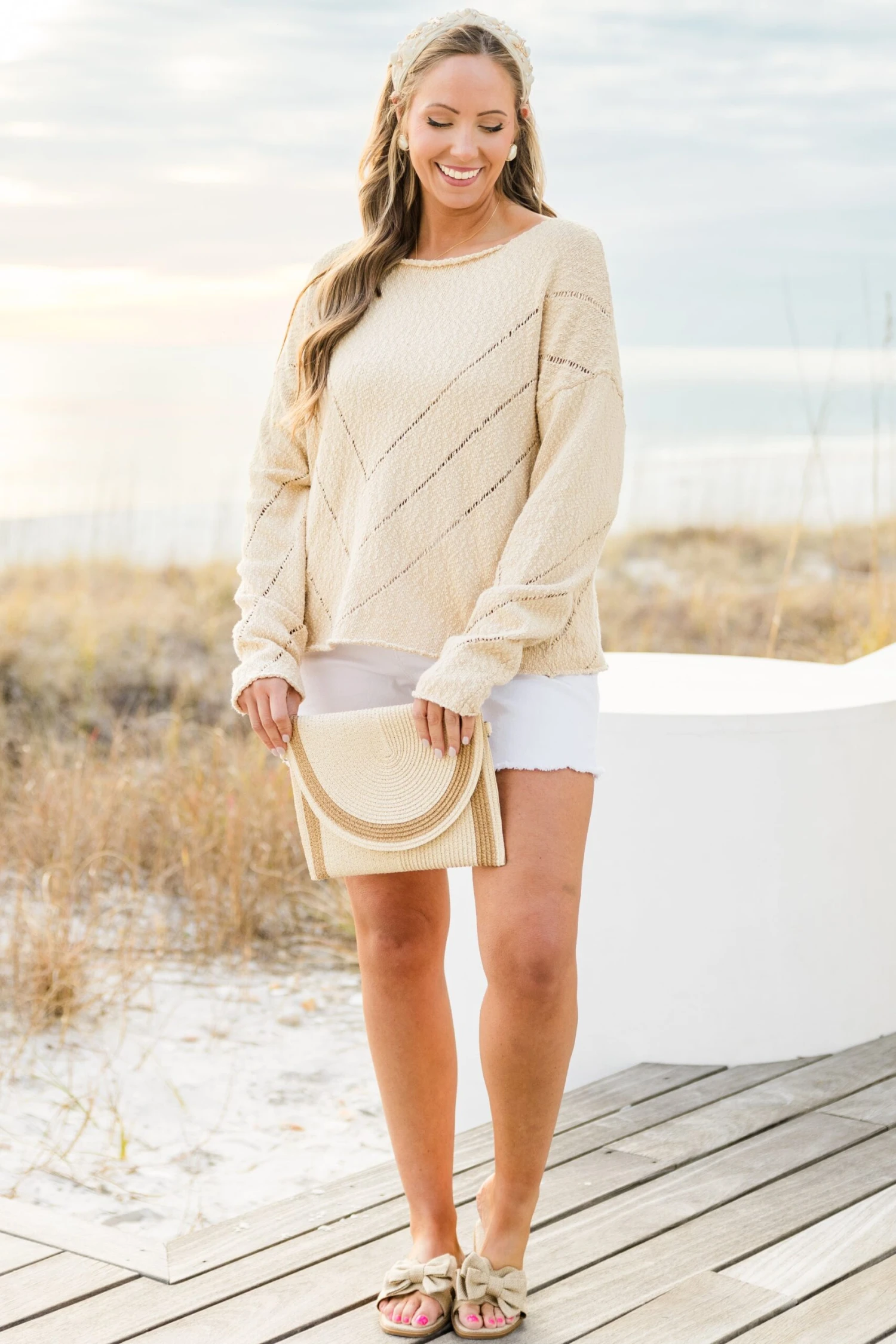 As Simple As That Top, Cream 3 As Simple As That Top, Cream - Image 3