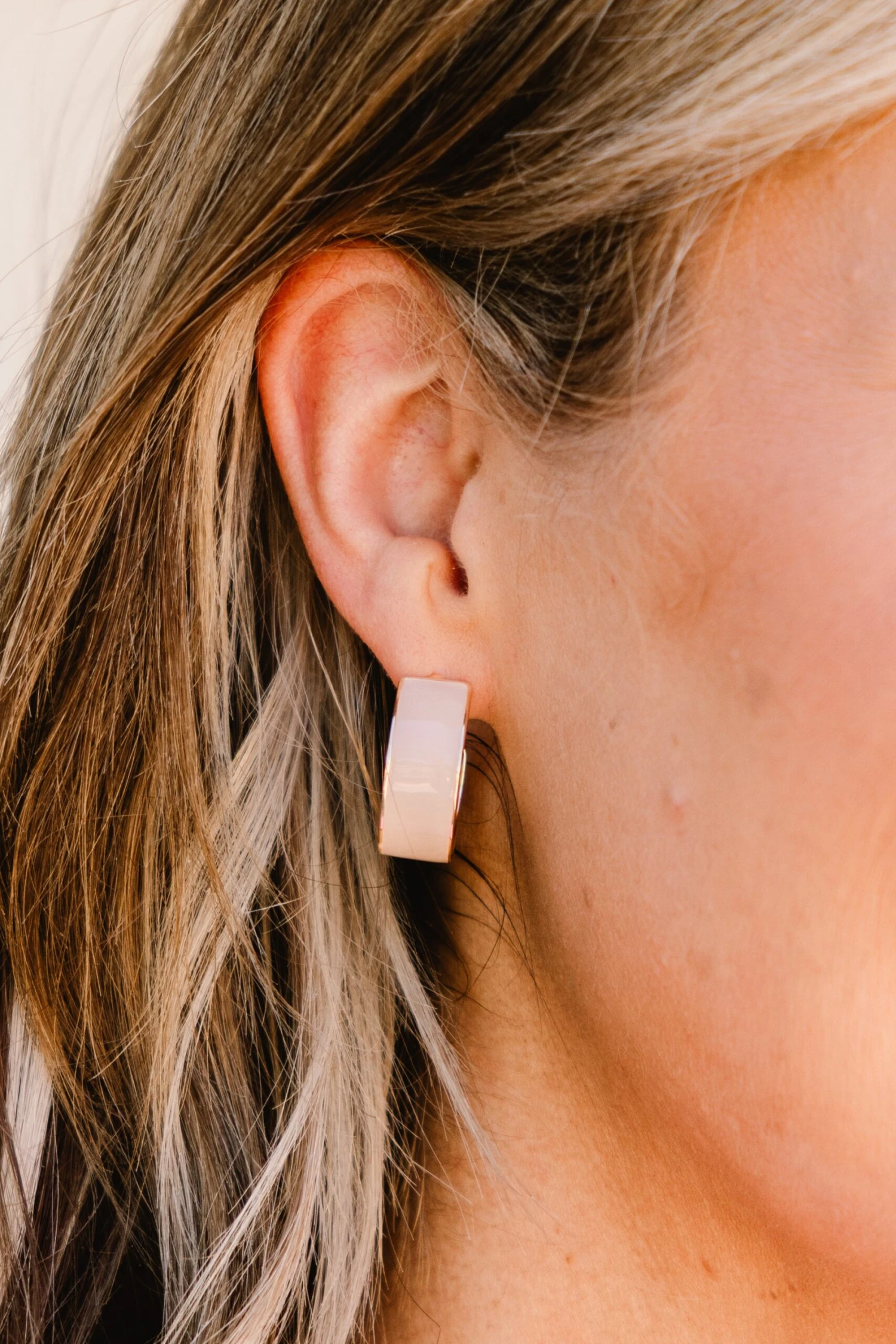 Assumptions Are Made Earrings, Beige 1 Assumptions Are Made Earrings, Beige