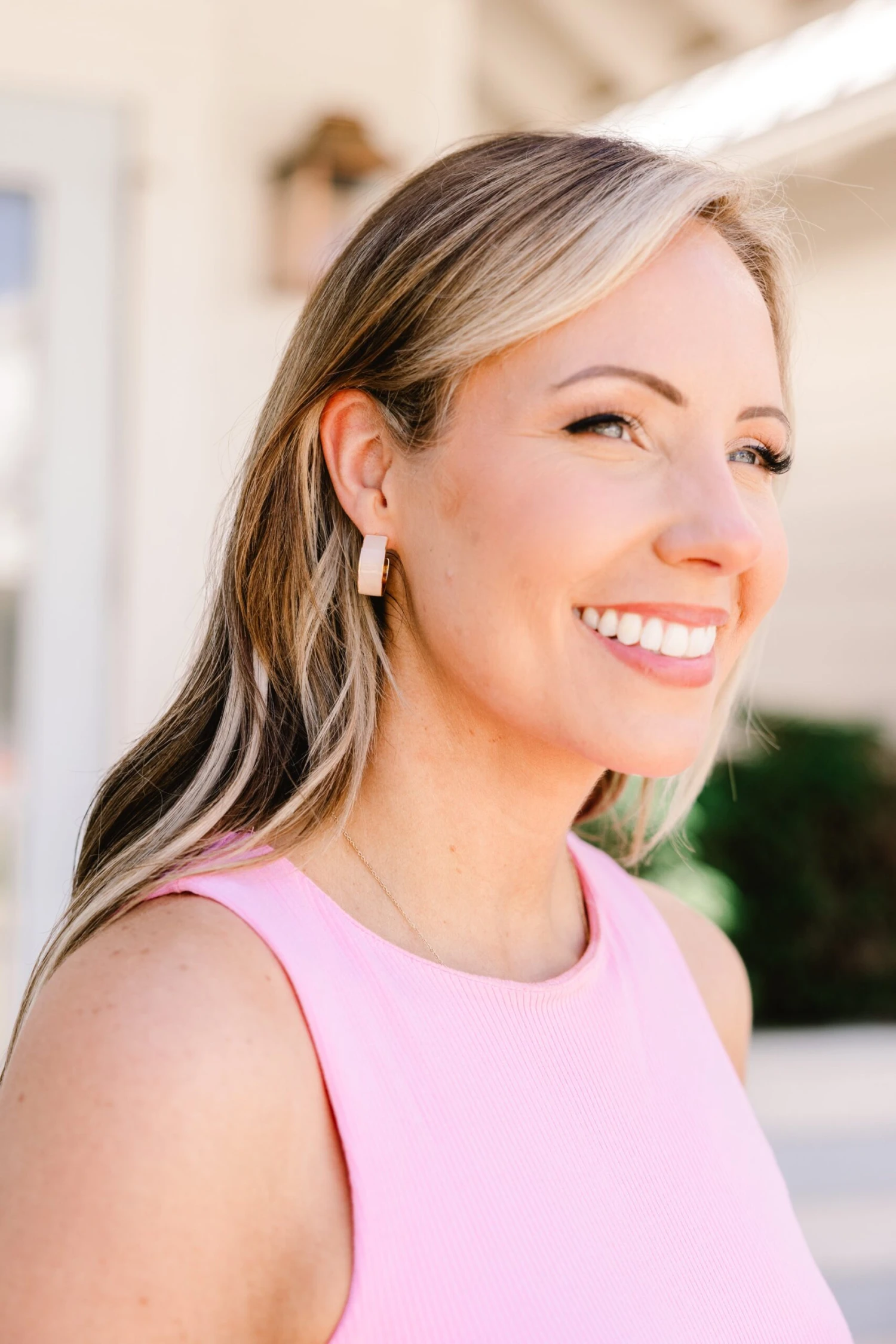 Assumptions Are Made Earrings, Beige 3 Assumptions Are Made Earrings, Beige - Image 3