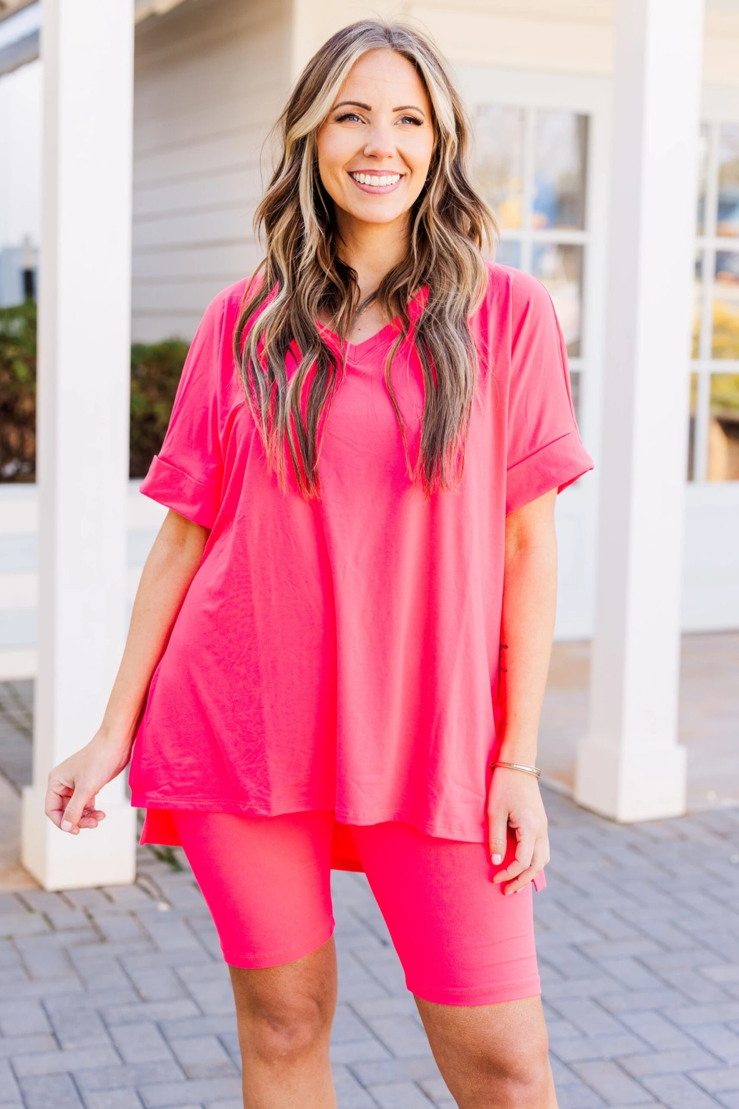 Bare Necessities Set, Neon Coral Fuchsia 2 Bare Necessities Set, Neon Coral Fuchsia - Image 2