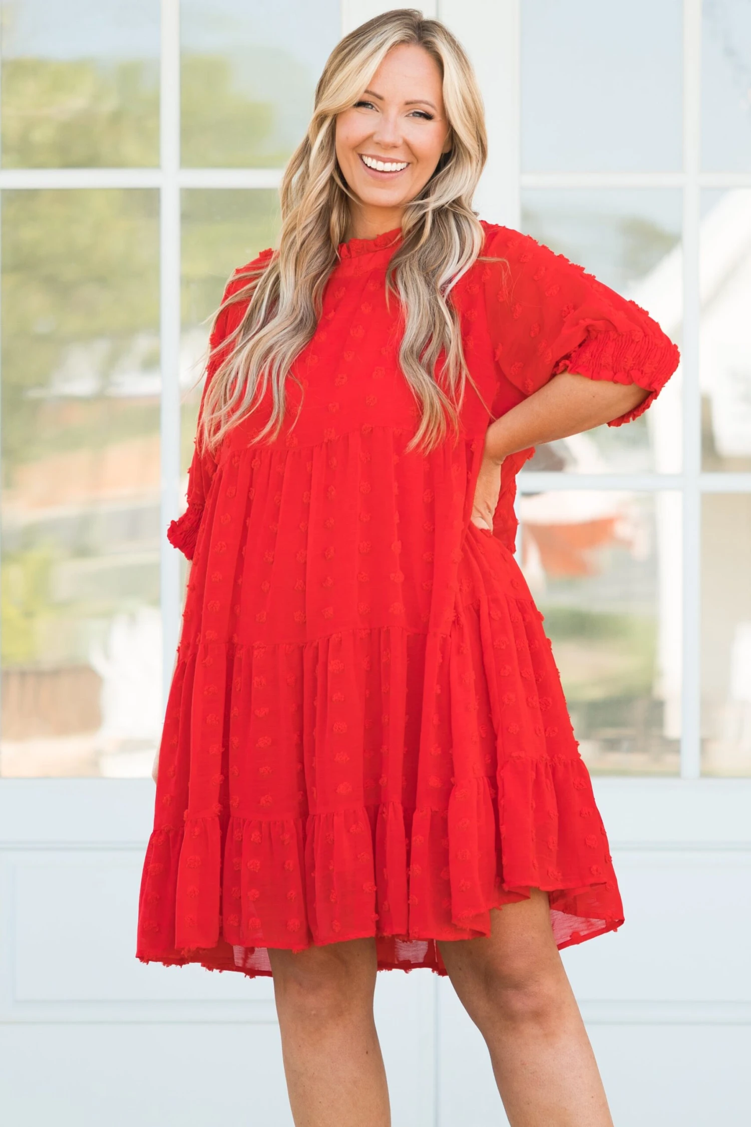 Be My Guide Dress, Tomato 1 Be My Guide Dress, Tomato