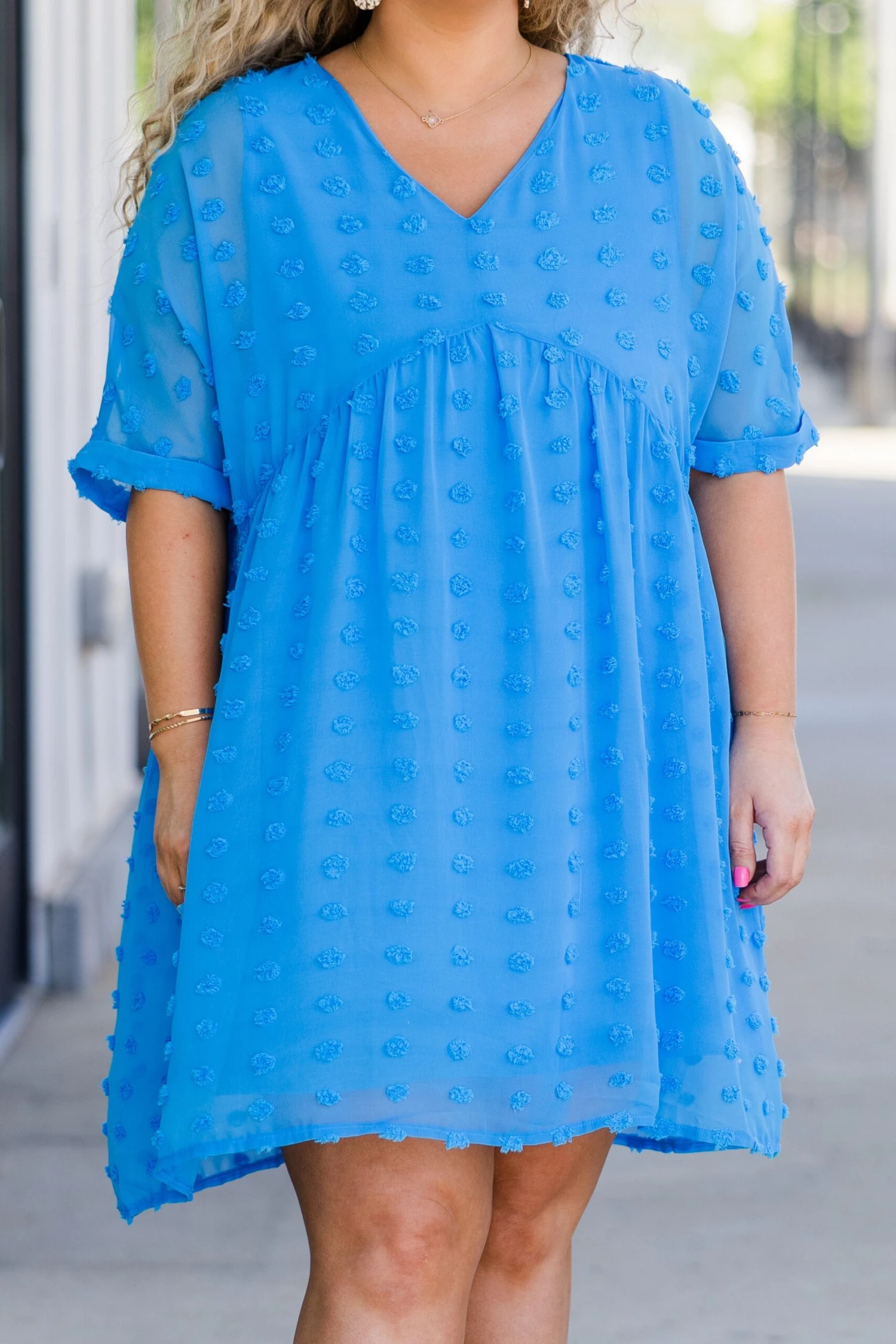 Be Spotted Dress, Deep Sky 6 Be Spotted Dress, Deep Sky - Image 6