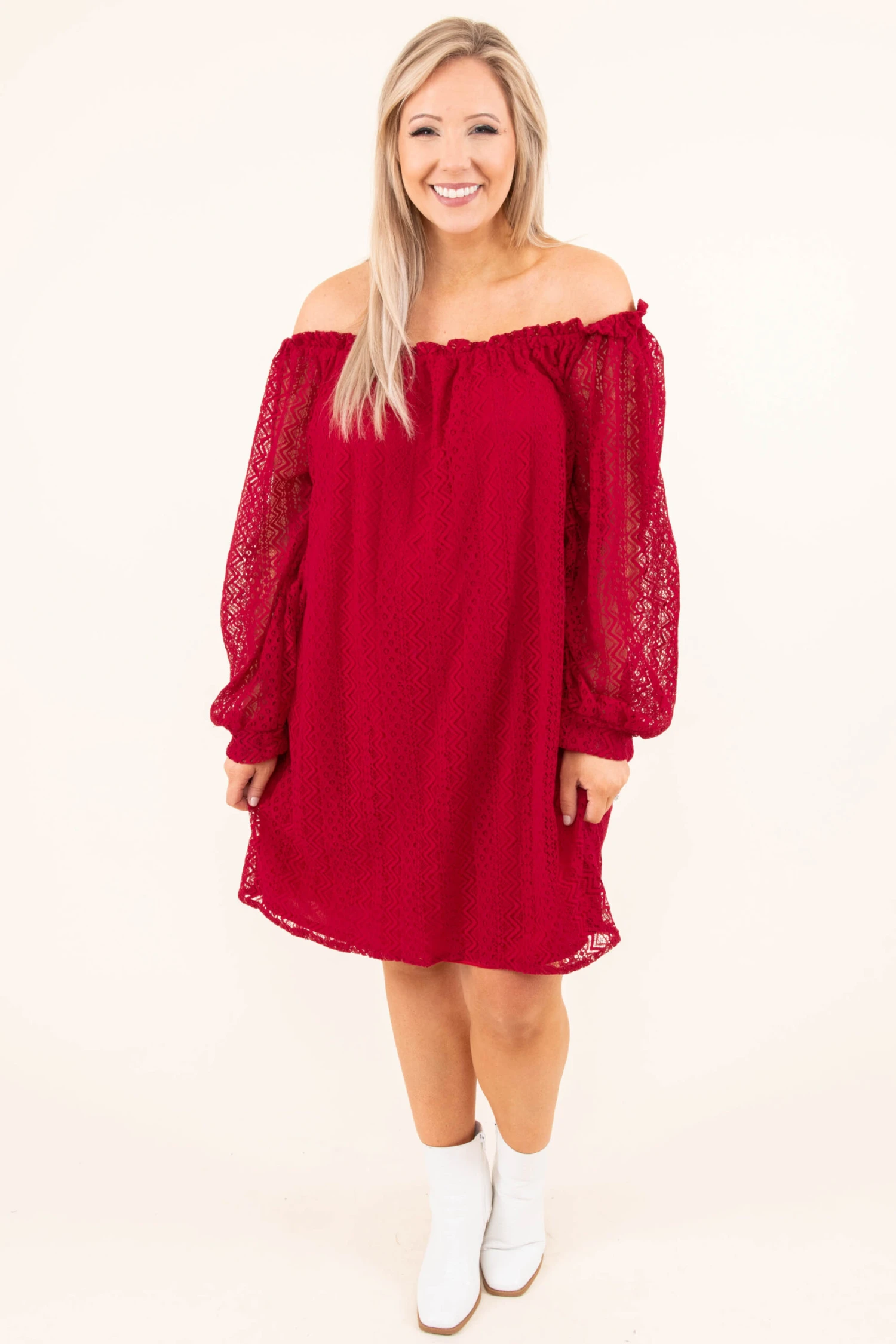 Beach Date Night Dress, Red 2 Beach Date Night Dress, Red - Image 2
