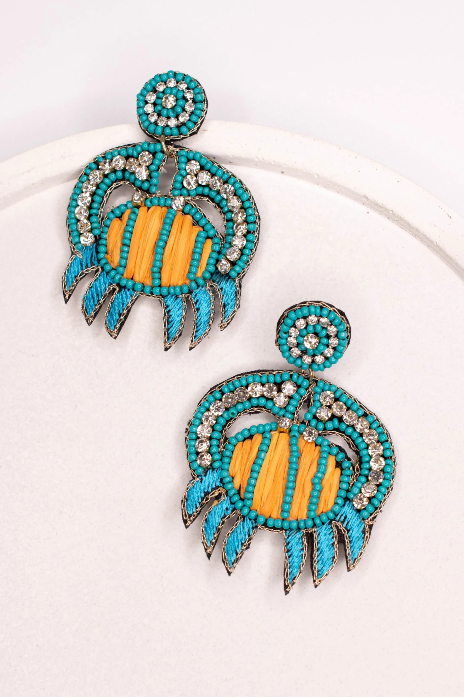 Beach Thingz Earrings, Green 2 Beach Thingz Earrings, Green - Image 2