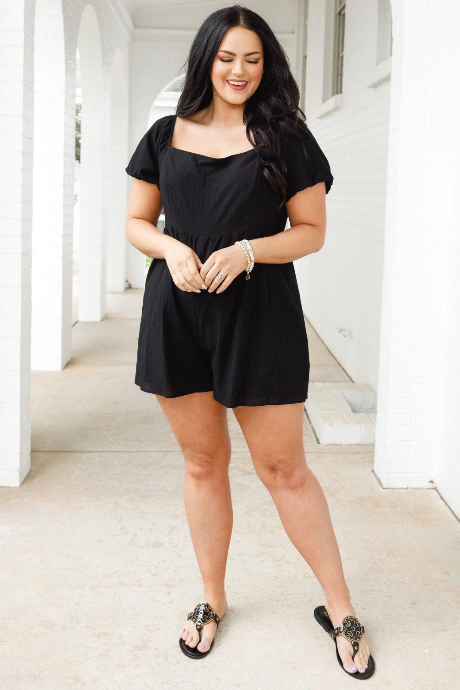 Beautiful Days Ahead Romper, Black 3 Beautiful Days Ahead Romper, Black - Image 3