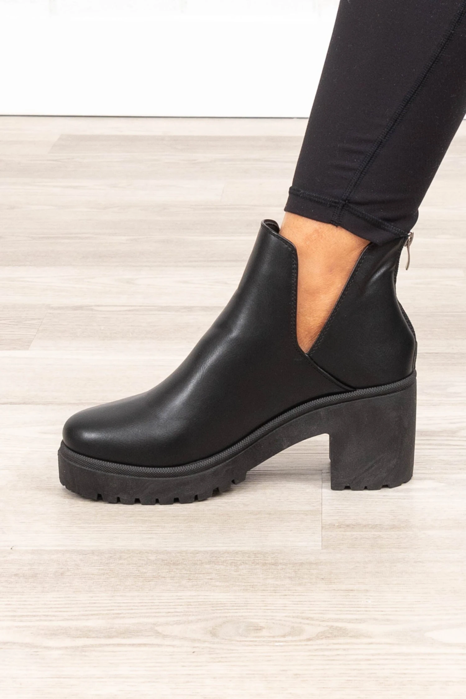 Big Steps Booties, Black 3 Big Steps Booties, Black - Image 3