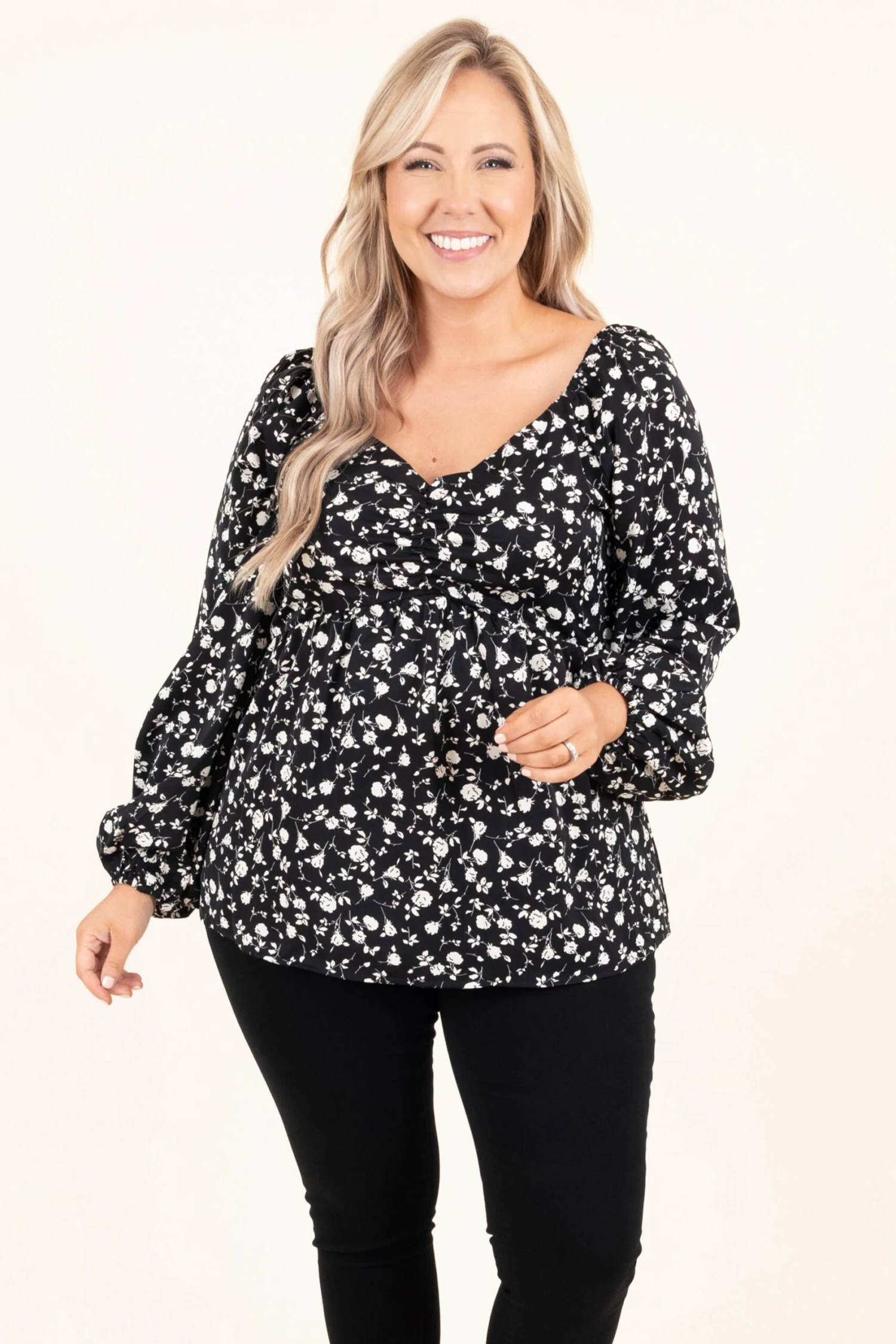 Bloom And Grow Top, Black 1 Bloom And Grow Top, Black