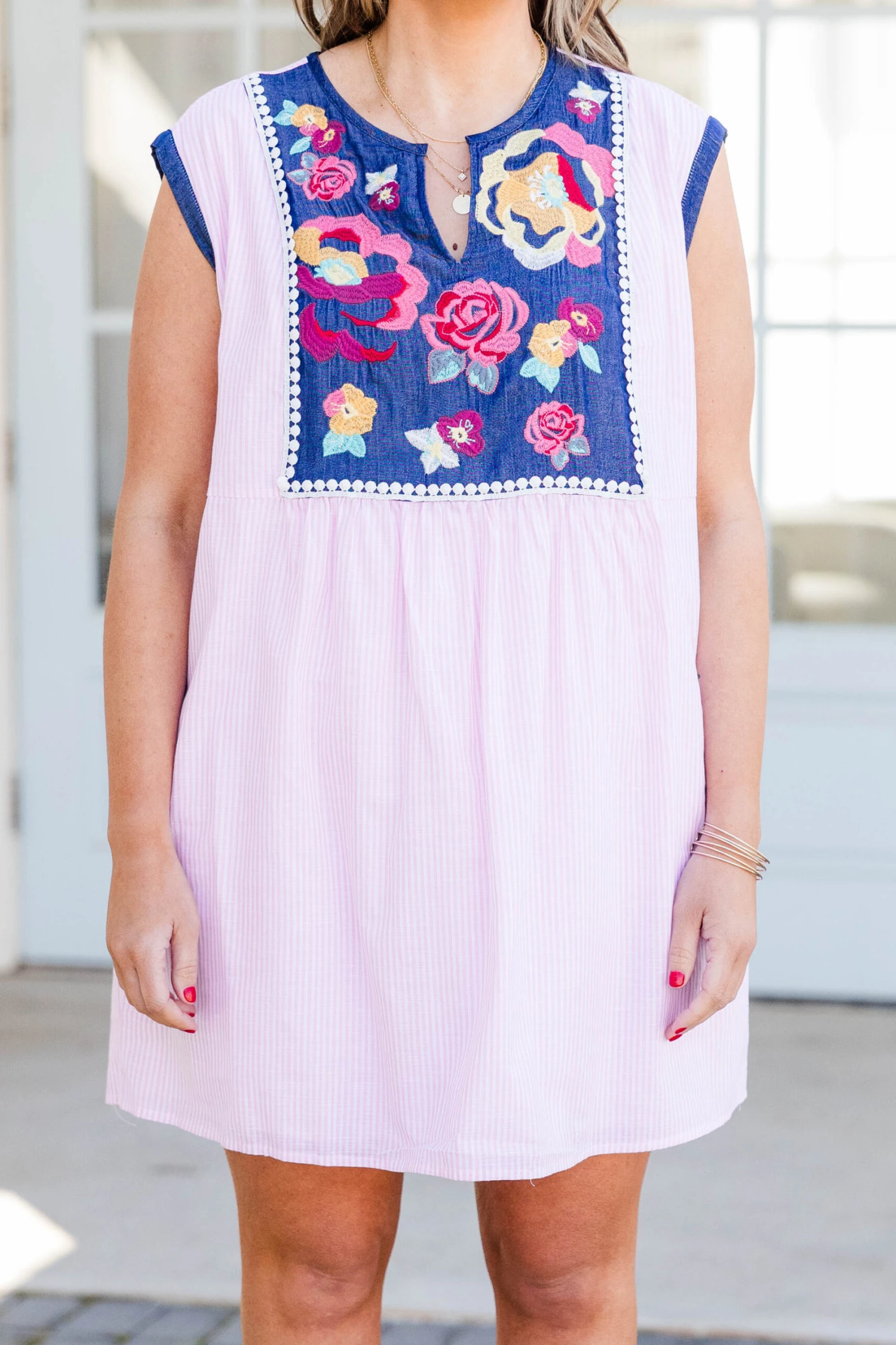 Blossoms On A Tree Dress, Light Pink 6 Blossoms On A Tree Dress, Light Pink - Image 6