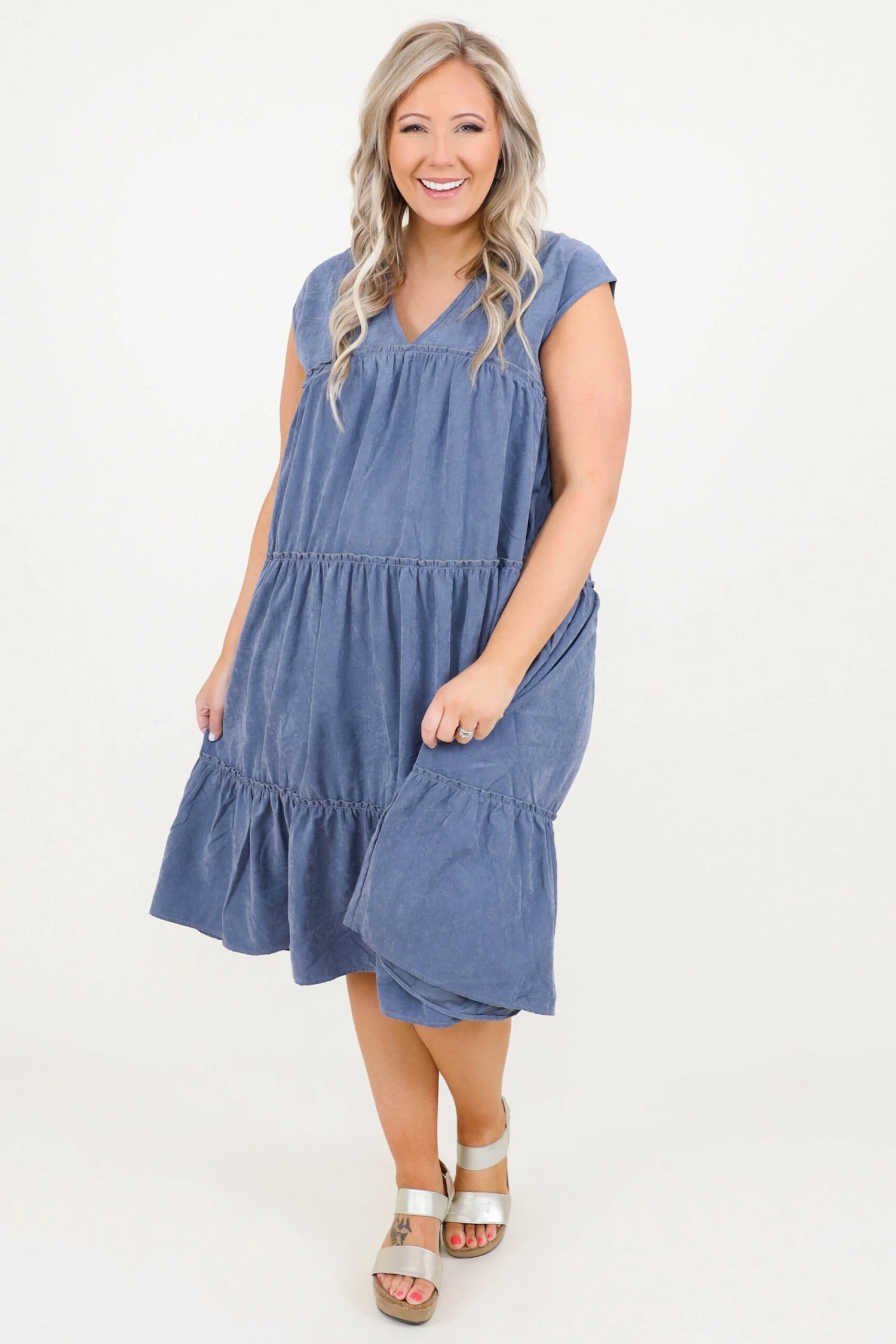 Blushing Beauties Dress, Blue 4 Blushing Beauties Dress, Blue - Image 4