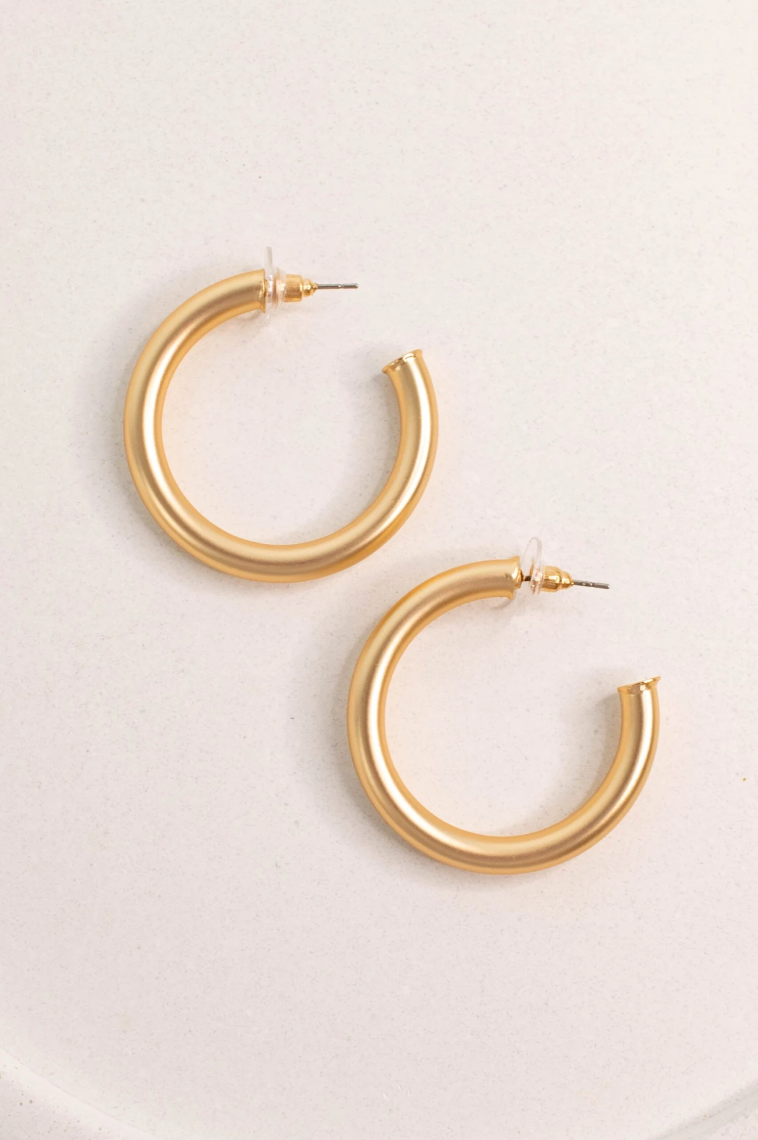 Bold Is Better Earrings, Matte Gold 1 Bold Is Better Earrings, Matte Gold