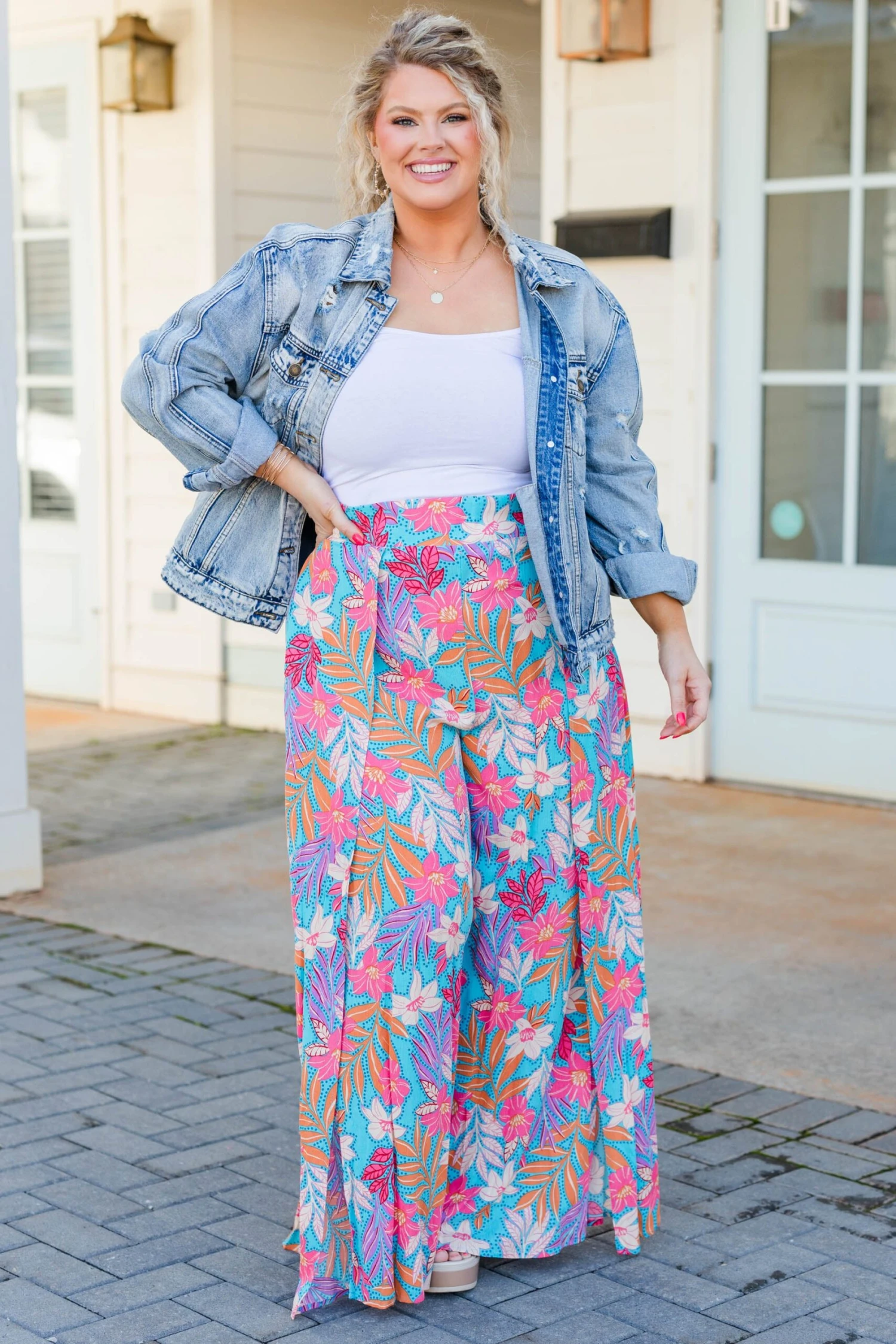 Brighter Than Sunshine Pants, Turquoise 3 Brighter Than Sunshine Pants, Turquoise - Image 3