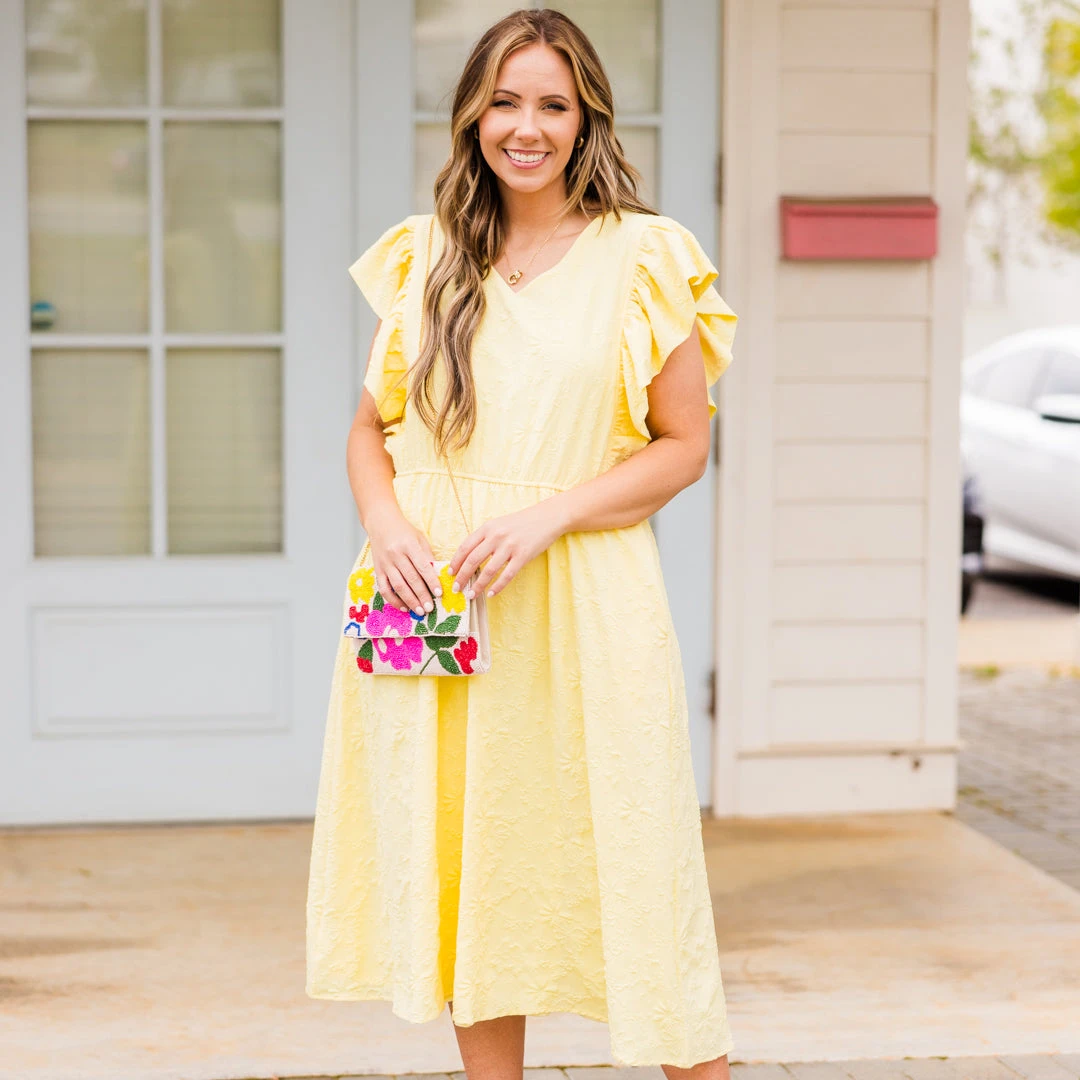 Busy Lizzy Dress, Lemon 1 Busy Lizzy Dress, Lemon