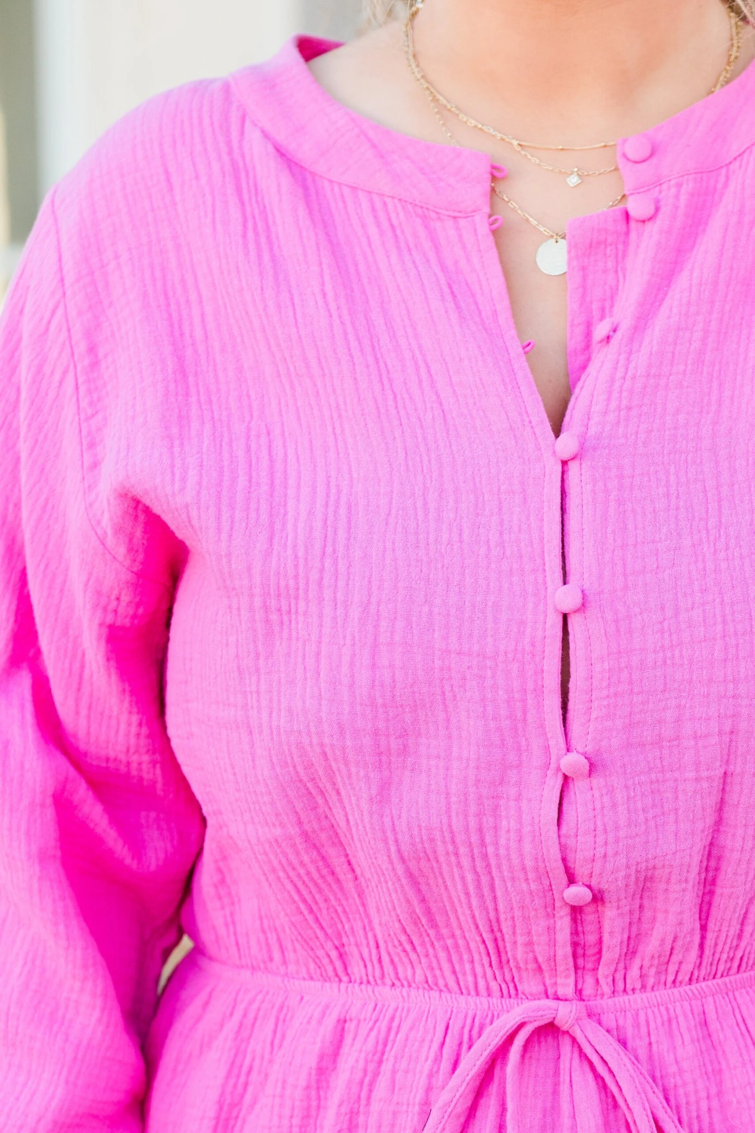 By The Coast Romper, Hot Pink 5 By The Coast Romper, Hot Pink - Image 5