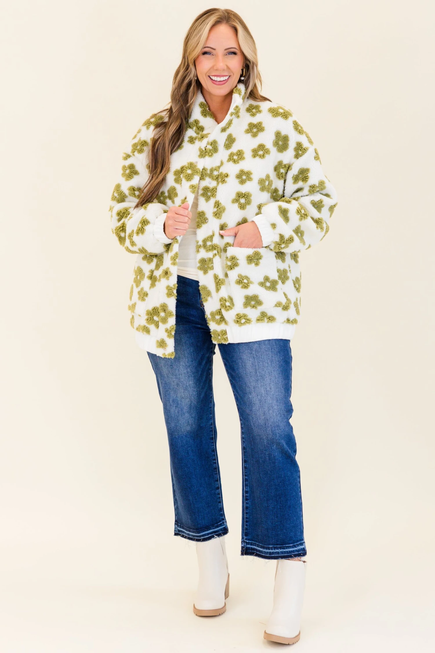 Cafe Conversations Jacket, Green 4 Cafe Conversations Jacket, Green - Image 4