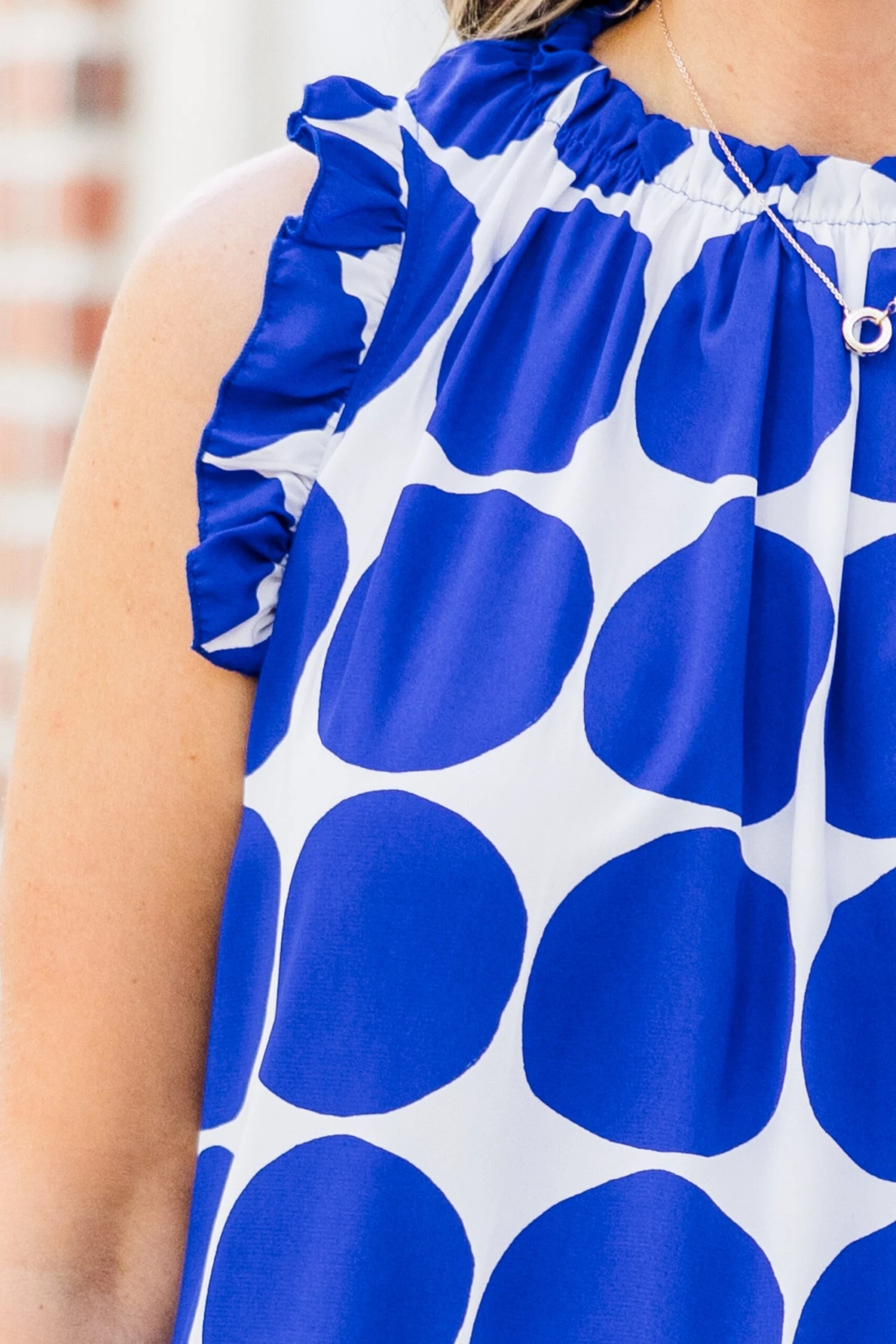 Calm Before The Score Top, Royal Blue 5 Calm Before The Score Top, Royal Blue - Image 5