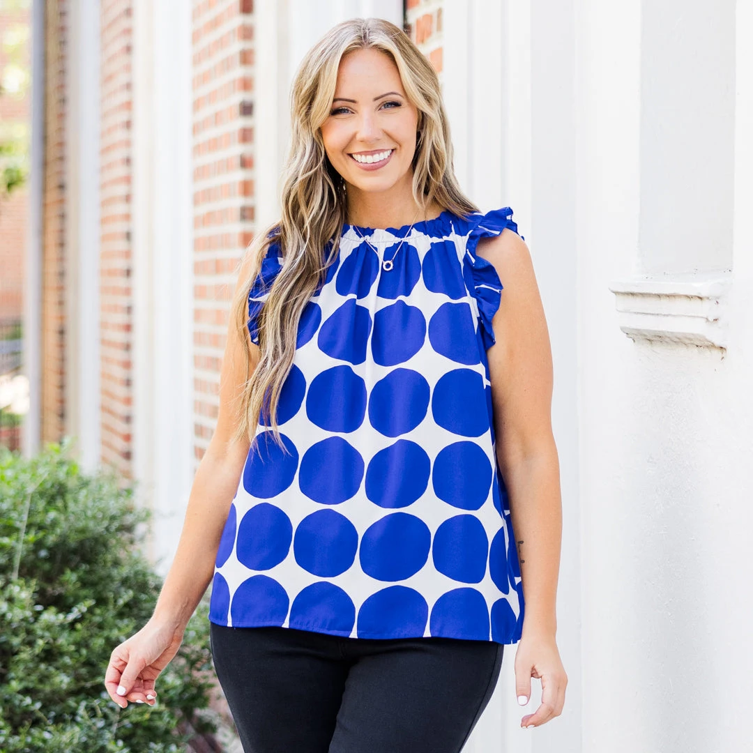 Calm Before The Score Top, Royal Blue 1 Calm Before The Score Top, Royal Blue