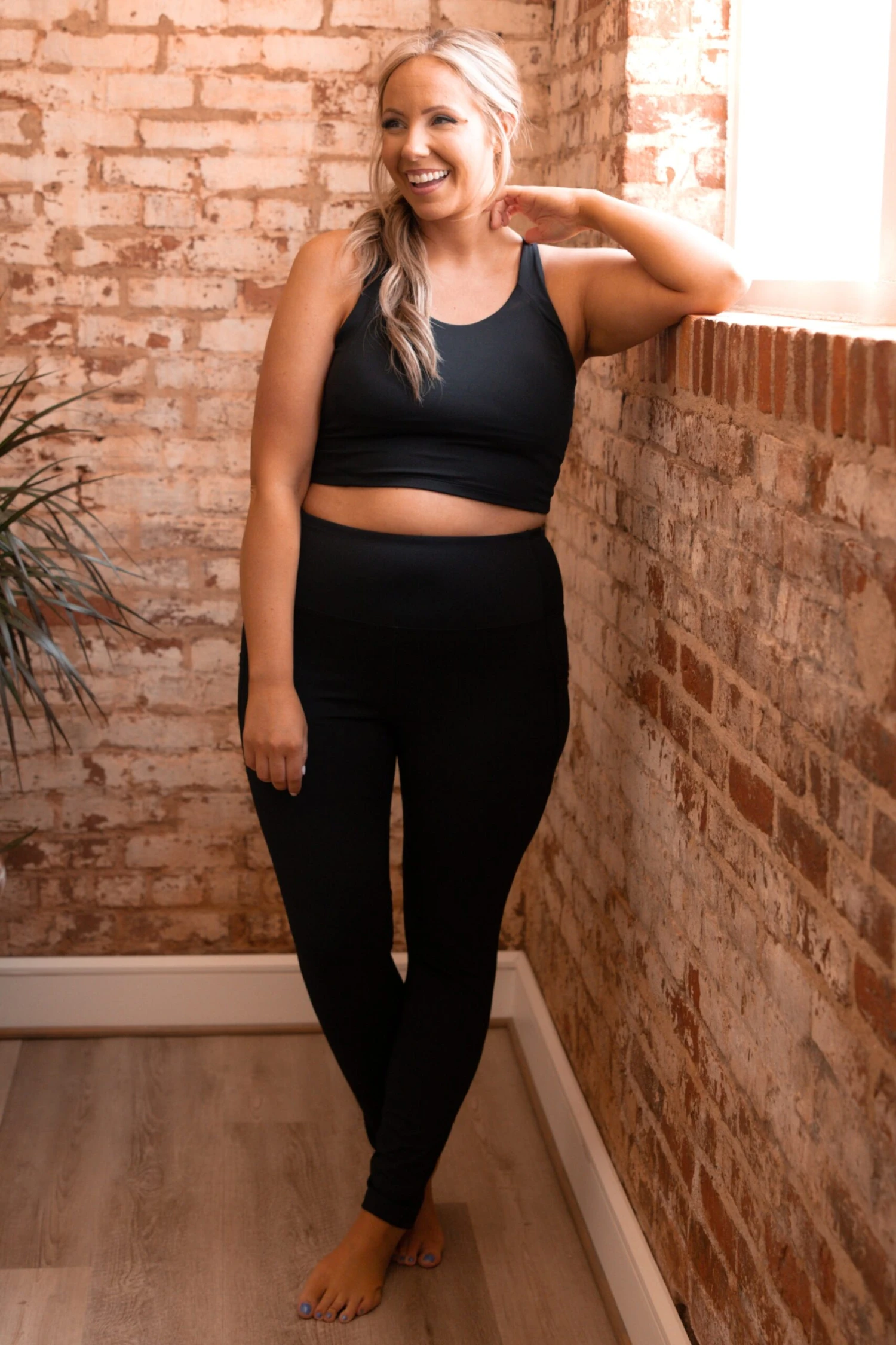 Came Here For Me Leggings, Black 6 Came Here For Me Leggings, Black - Image 6