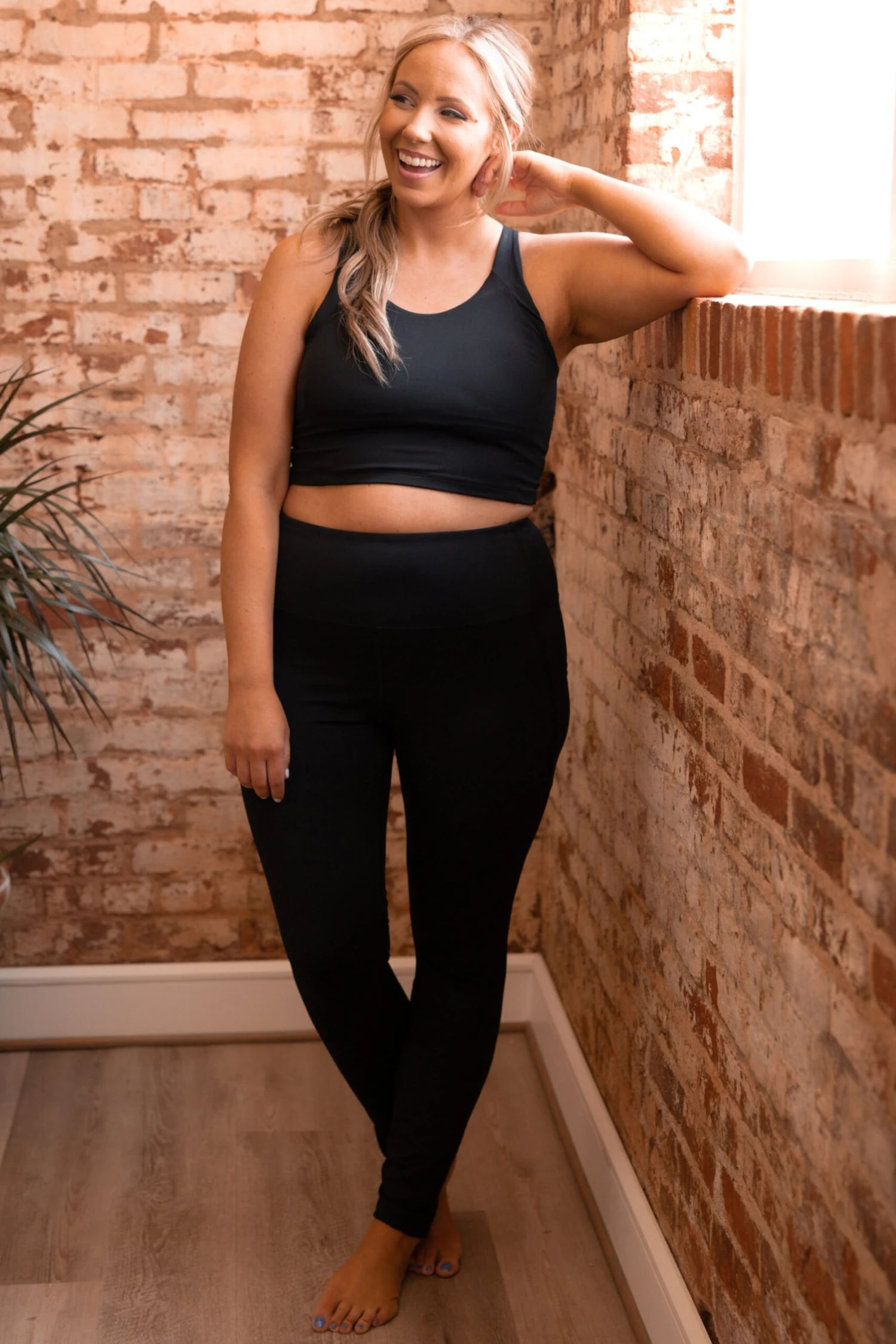 Came Here For Me Leggings, Black 2 Came Here For Me Leggings, Black - Image 2