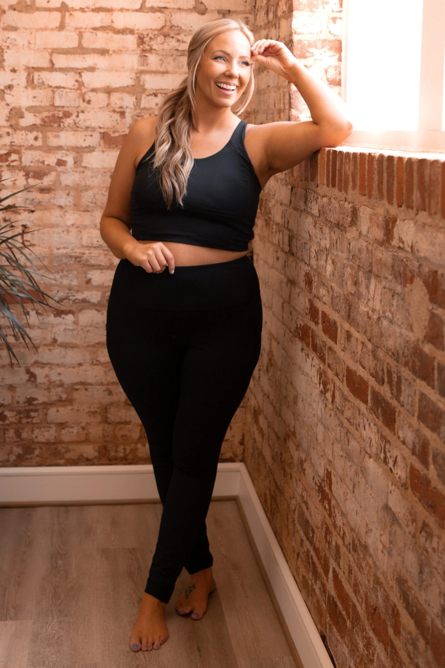 Came Here For Me Leggings, Black 4 Came Here For Me Leggings, Black - Image 4