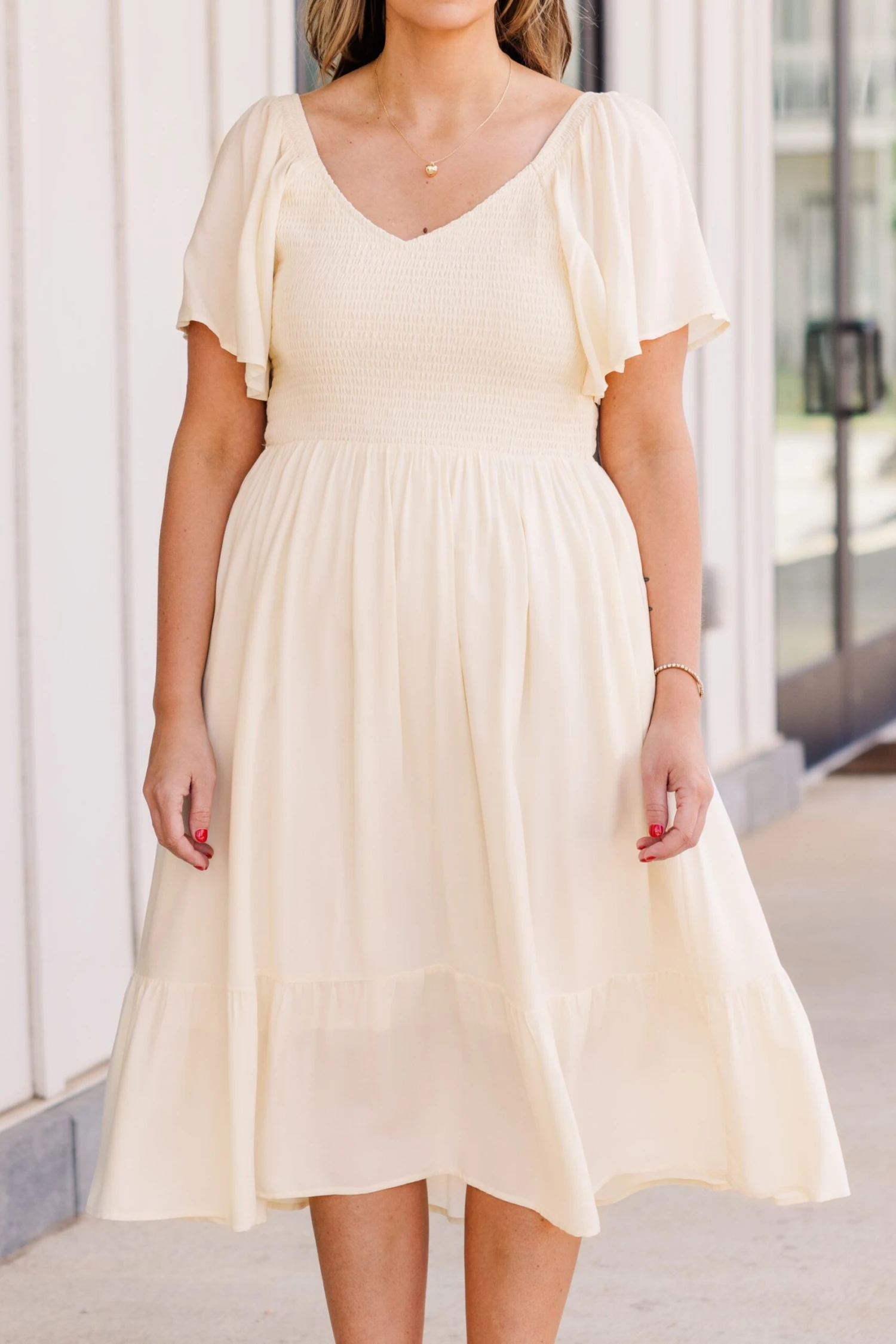 Can't Be Outdone Dress, Cream 5 Can't Be Outdone Dress, Cream - Image 5