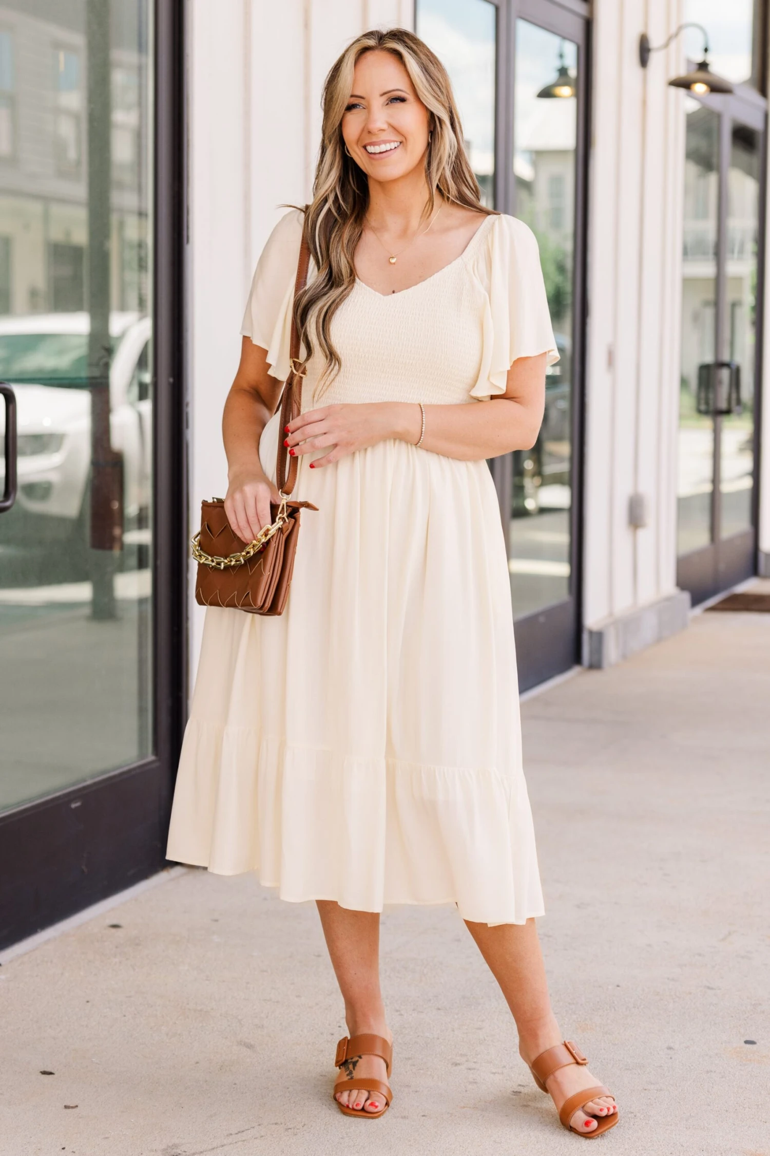 Can't Be Outdone Dress, Cream 2 Can't Be Outdone Dress, Cream - Image 2