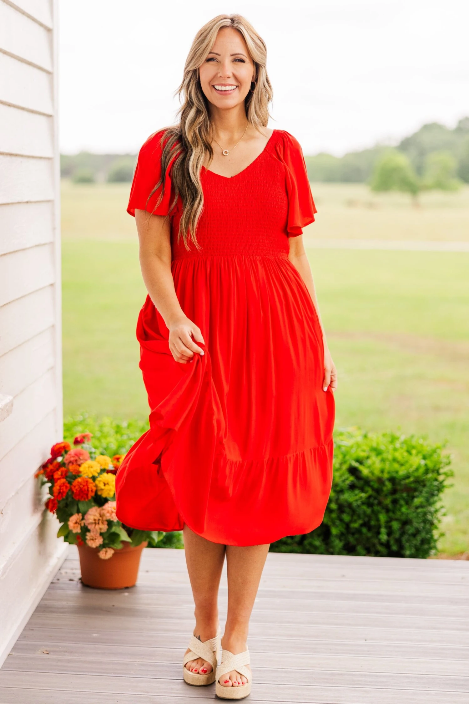 Can't Be Outdone Dress, Red 4 Can't Be Outdone Dress, Red - Image 4