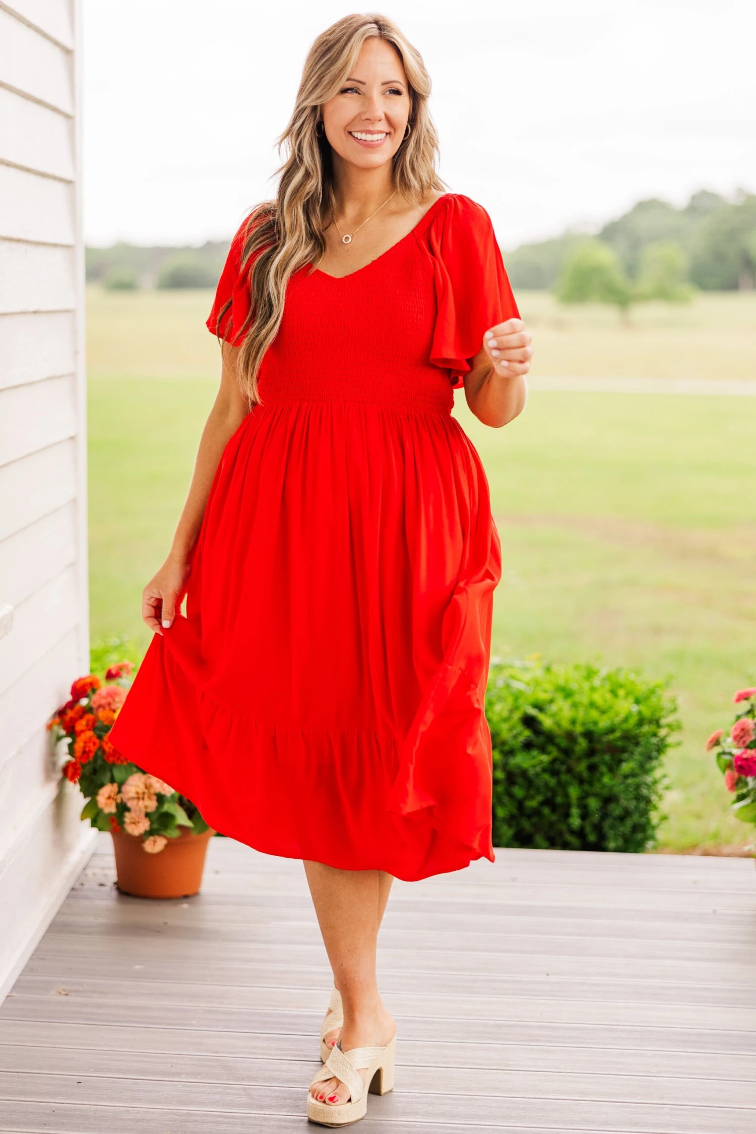 Can't Be Outdone Dress, Red 3 Can't Be Outdone Dress, Red - Image 3