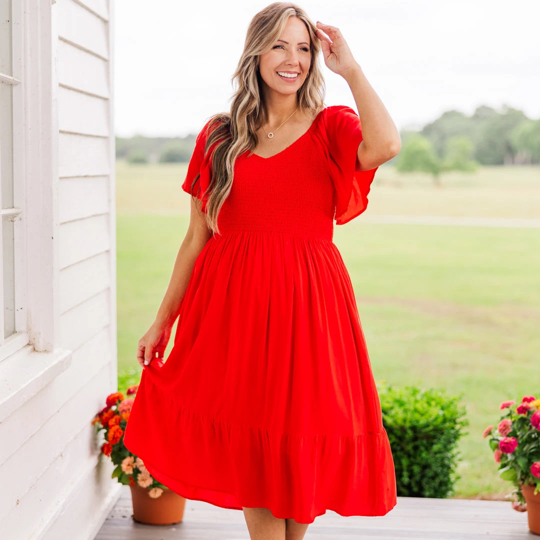 Can't Be Outdone Dress, Red 1 Can't Be Outdone Dress, Red