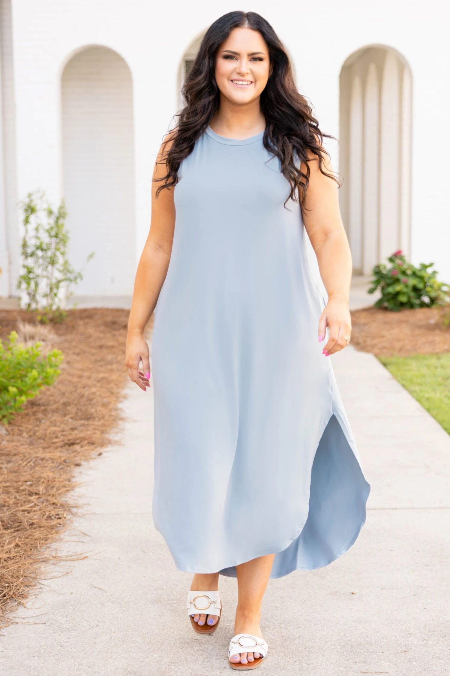 Cannot Imagine Maxi Dress, Ash Blue 2 Cannot Imagine Maxi Dress, Ash Blue - Image 2