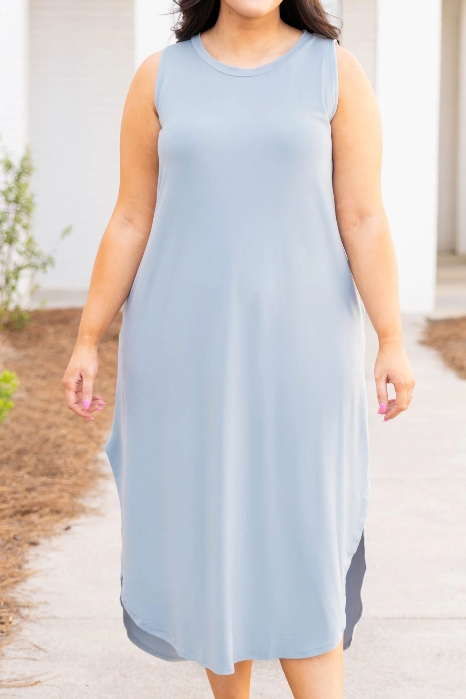 Cannot Imagine Maxi Dress, Ash Blue 4 Cannot Imagine Maxi Dress, Ash Blue - Image 4