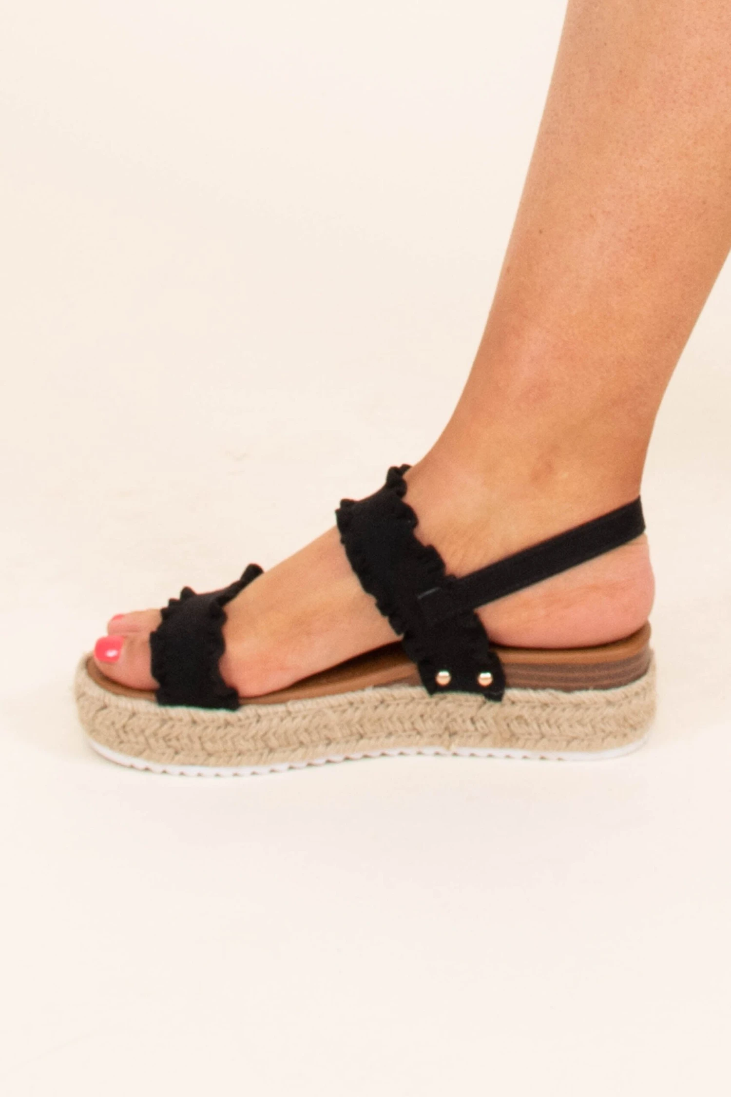 Catch The Show Sandals, Black 5 Catch The Show Sandals, Black - Image 5