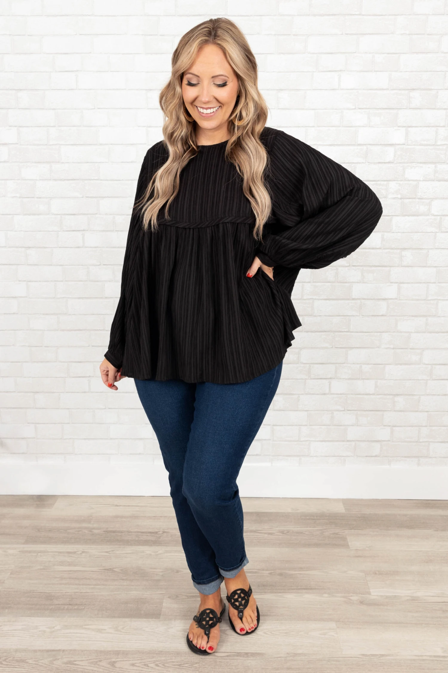 Change Can Be Good Top, Black 2 Change Can Be Good Top, Black - Image 2