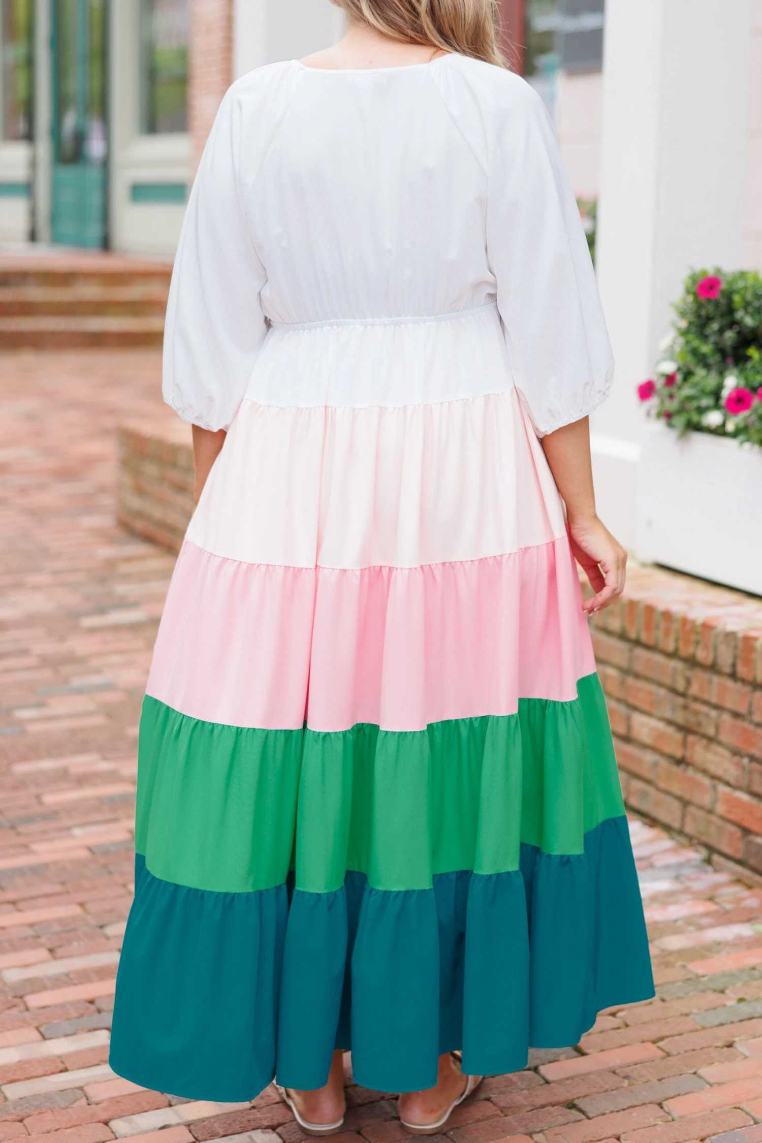 Change Of Color Maxi Dress, White 5 Change Of Color Maxi Dress, White - Image 5