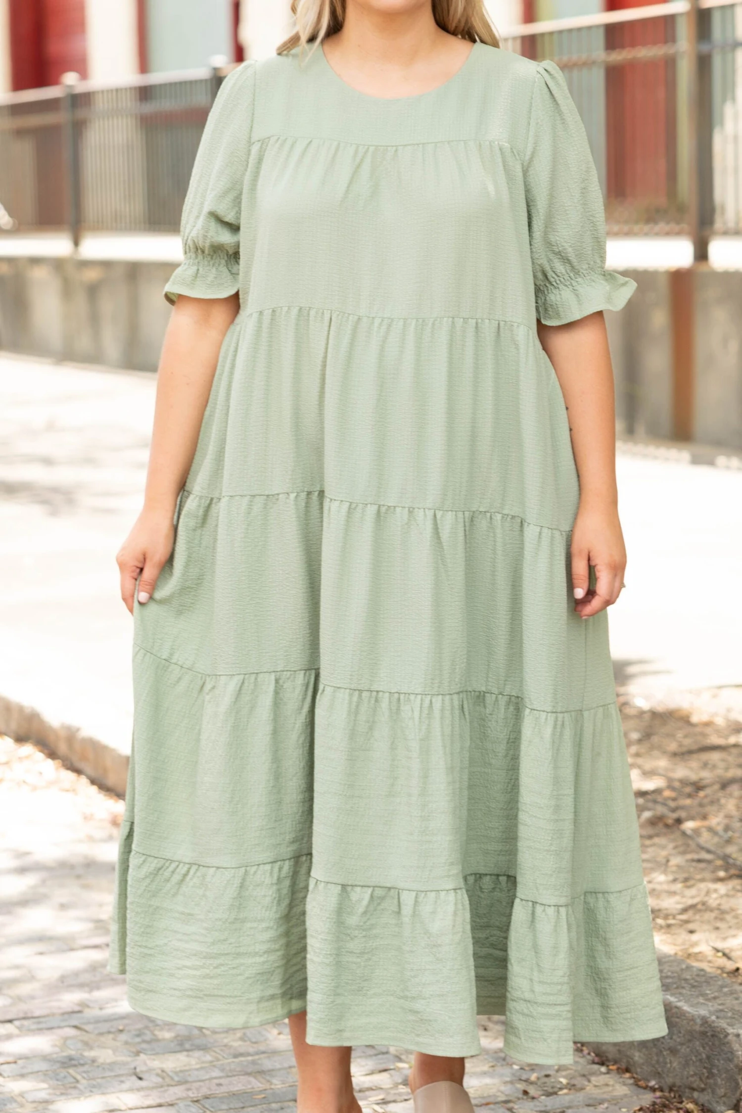 Change Your Tune Dress, Sage 4 Change Your Tune Dress, Sage - Image 4