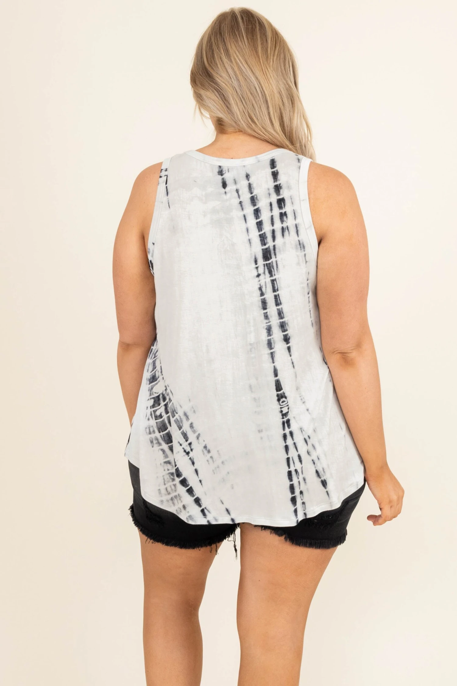 Charming Charlotte Tank, Ivory-Black 5 Charming Charlotte Tank, Ivory-Black - Image 5