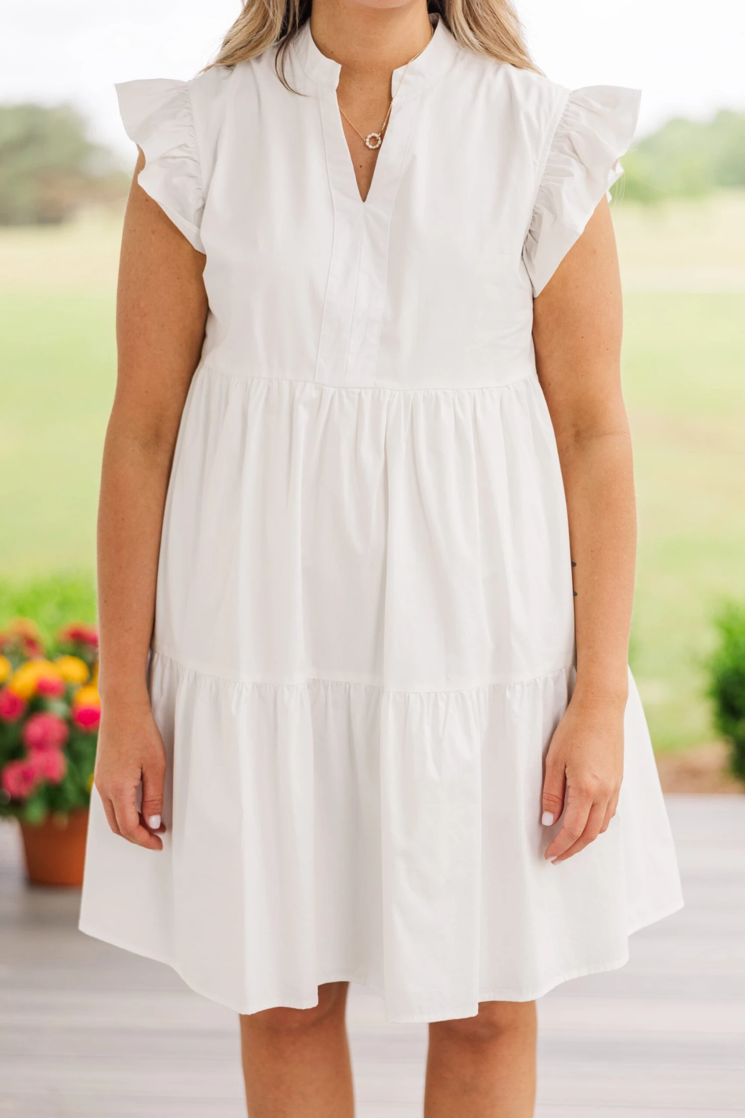 Charmingly Cute Dress, White 6 Charmingly Cute Dress, White - Image 6