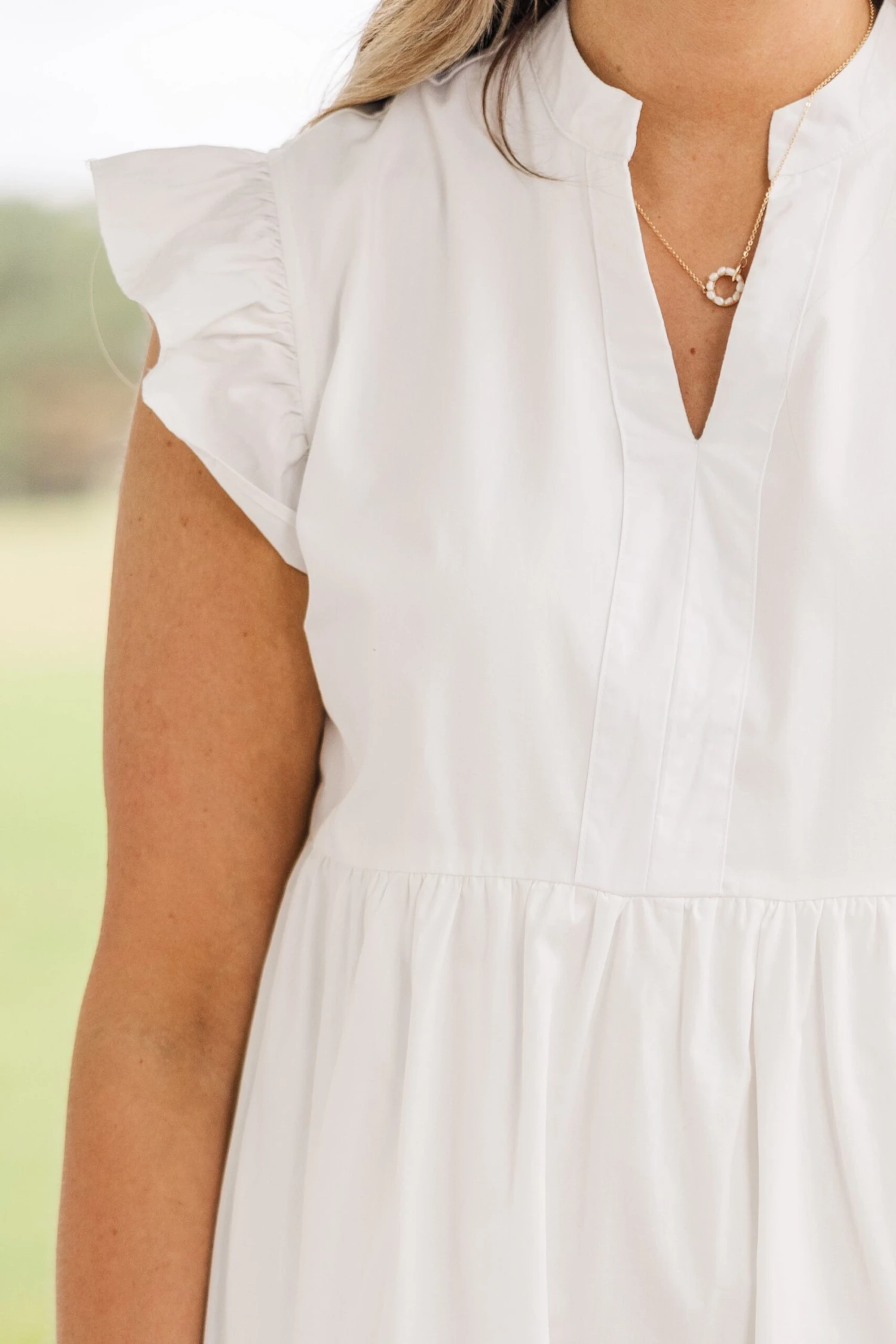 Charmingly Cute Dress, White 5 Charmingly Cute Dress, White - Image 5