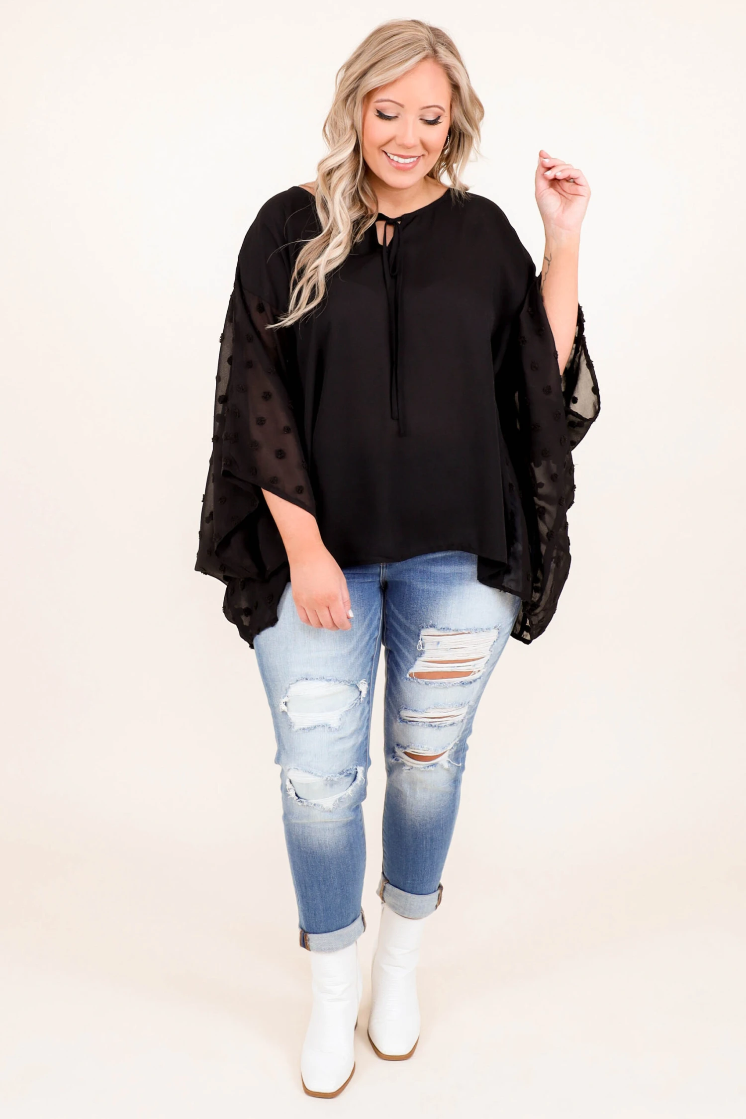 Chase Me Sweetie Top, Black 3 Chase Me Sweetie Top, Black - Image 3