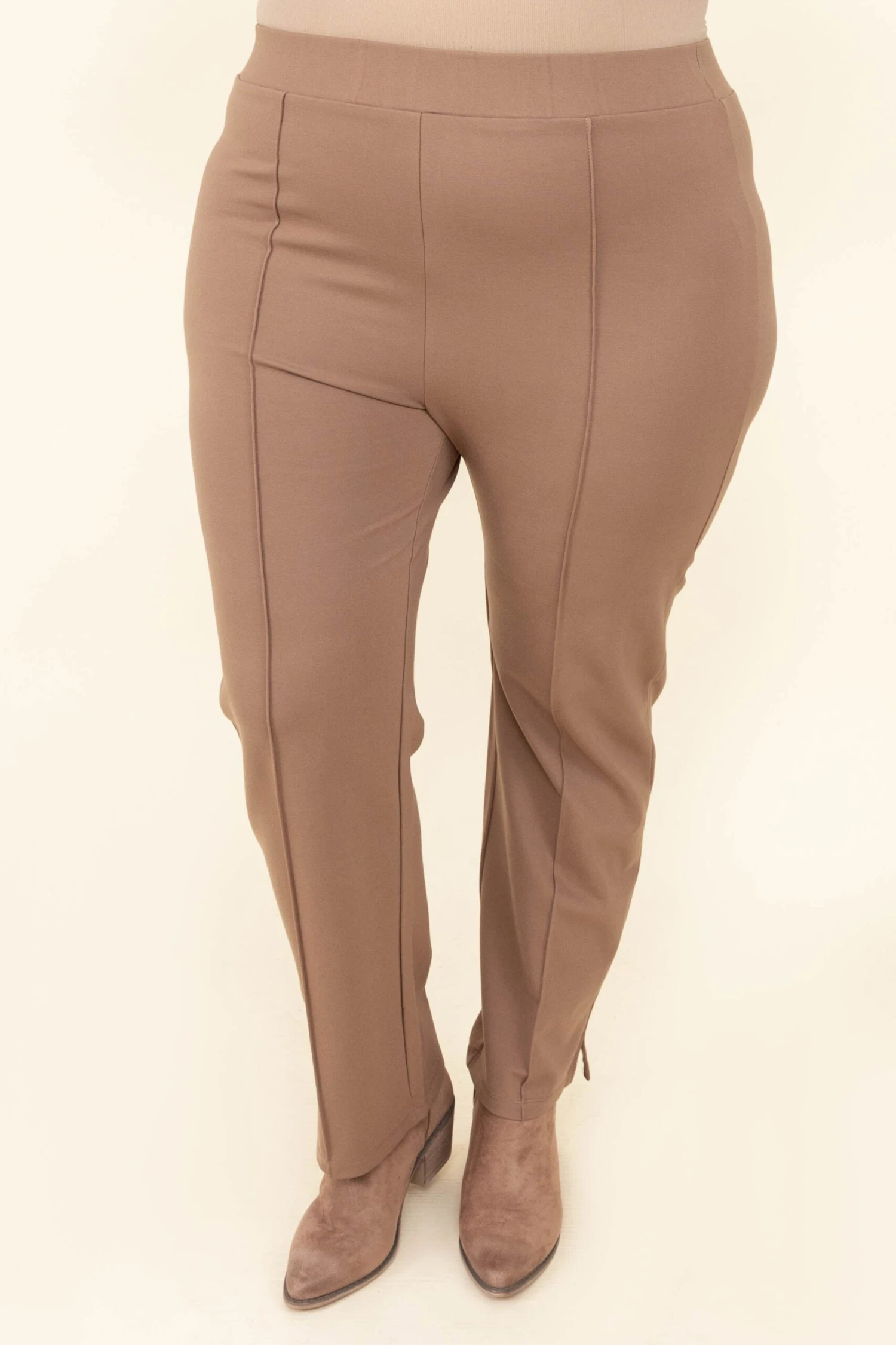 Cherish Love Pants, Taupe 3 Cherish Love Pants, Taupe - Image 3