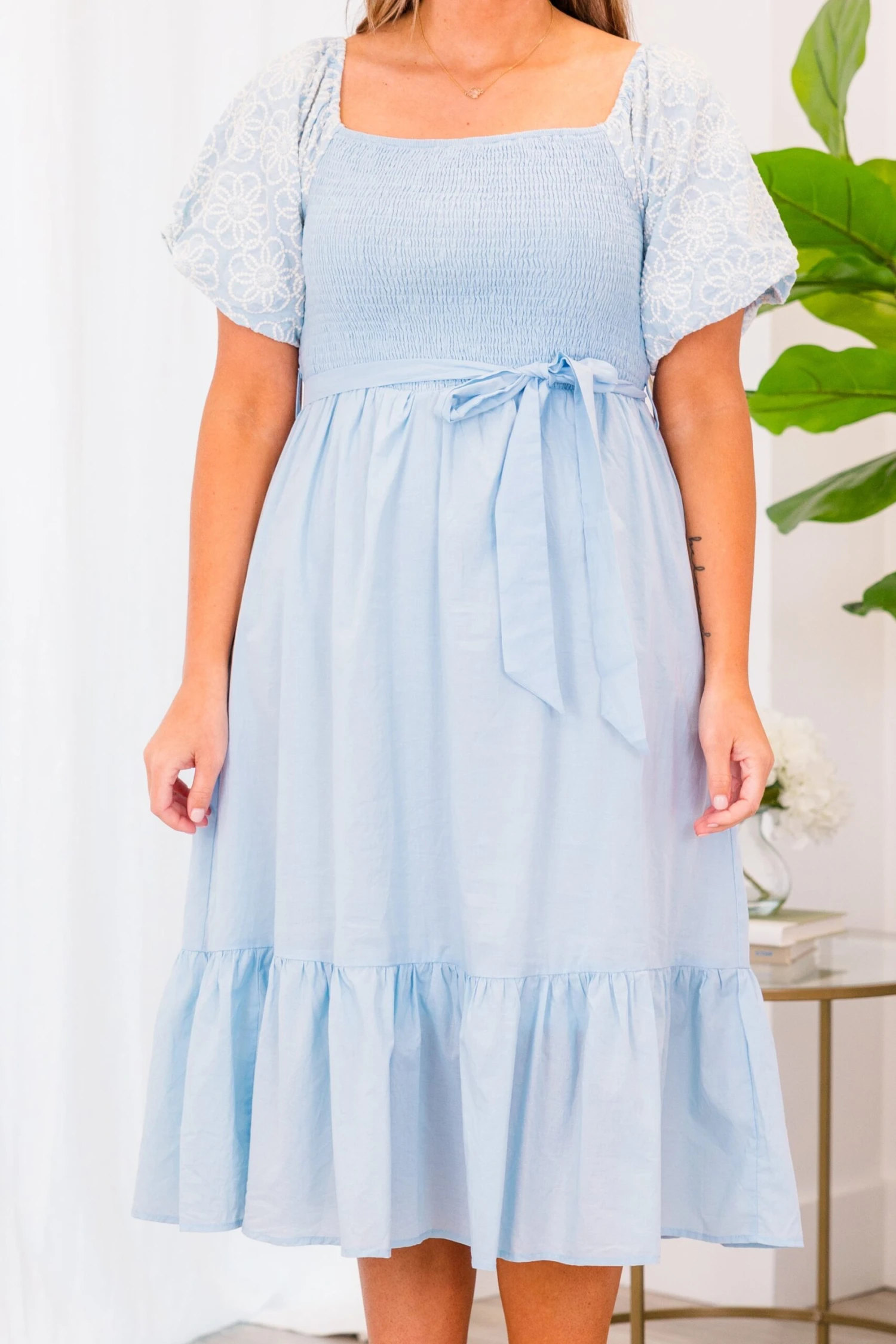 Cherished Moment Dress, Light Blue 6 Cherished Moment Dress, Light Blue - Image 6