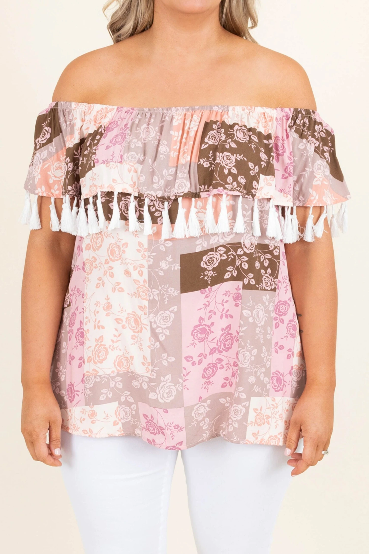 Chocolate Strawberries Top, Mocha-Blush 4 Chocolate Strawberries Top, Mocha-Blush - Image 4