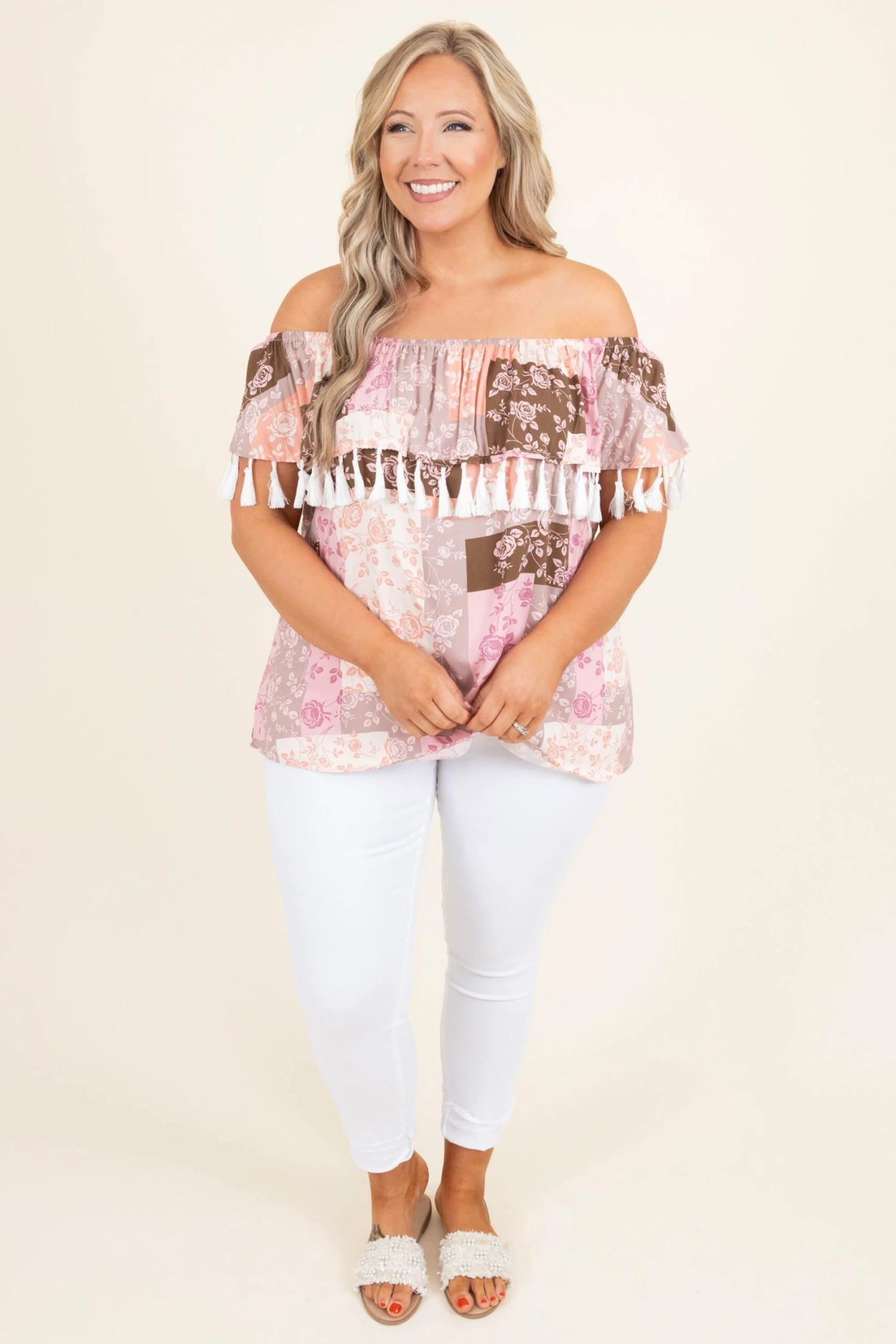 Chocolate Strawberries Top, Mocha-Blush 2 Chocolate Strawberries Top, Mocha-Blush - Image 2