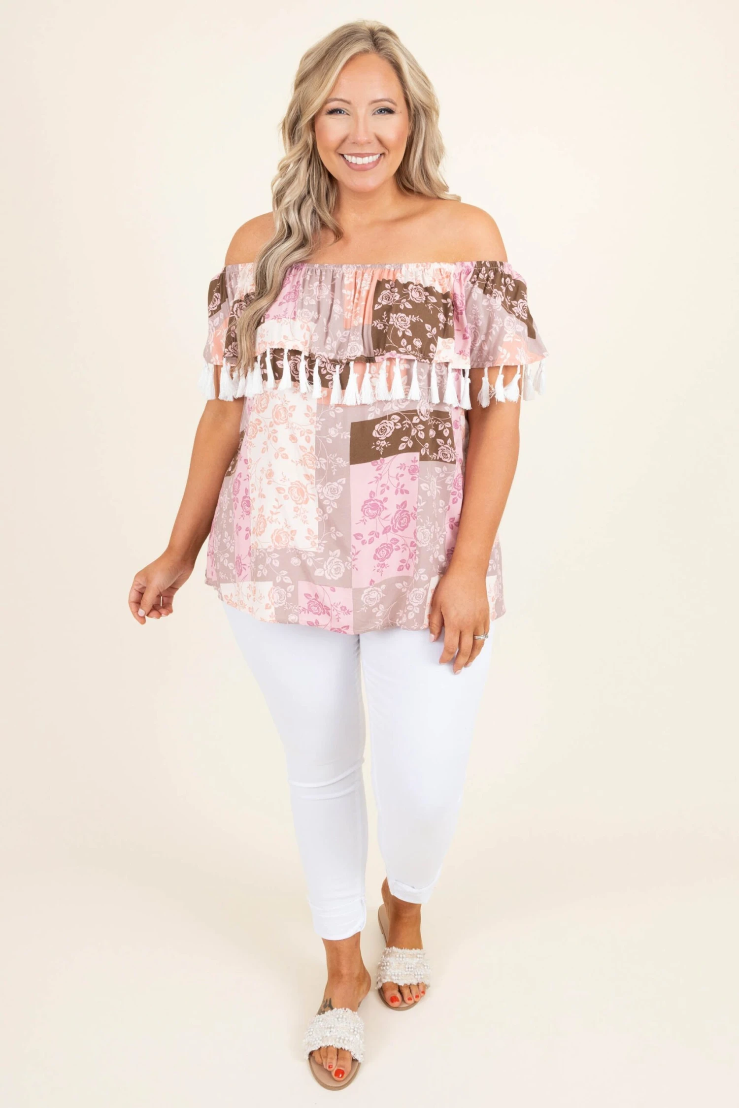 Chocolate Strawberries Top, Mocha-Blush 3 Chocolate Strawberries Top, Mocha-Blush - Image 3