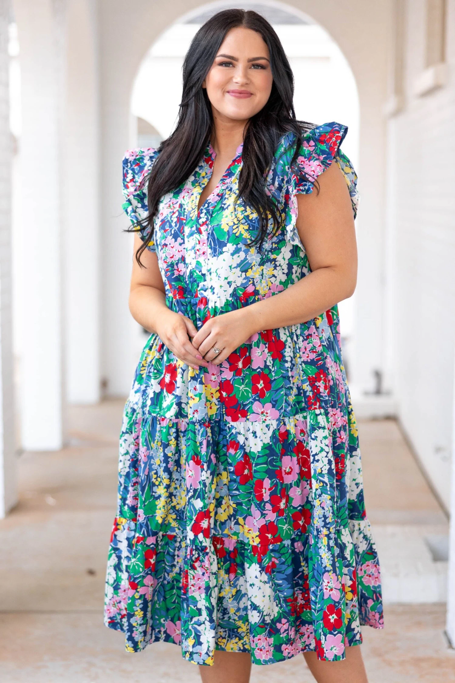 Choose To Shine Dress, Navy 1 Choose To Shine Dress, Navy