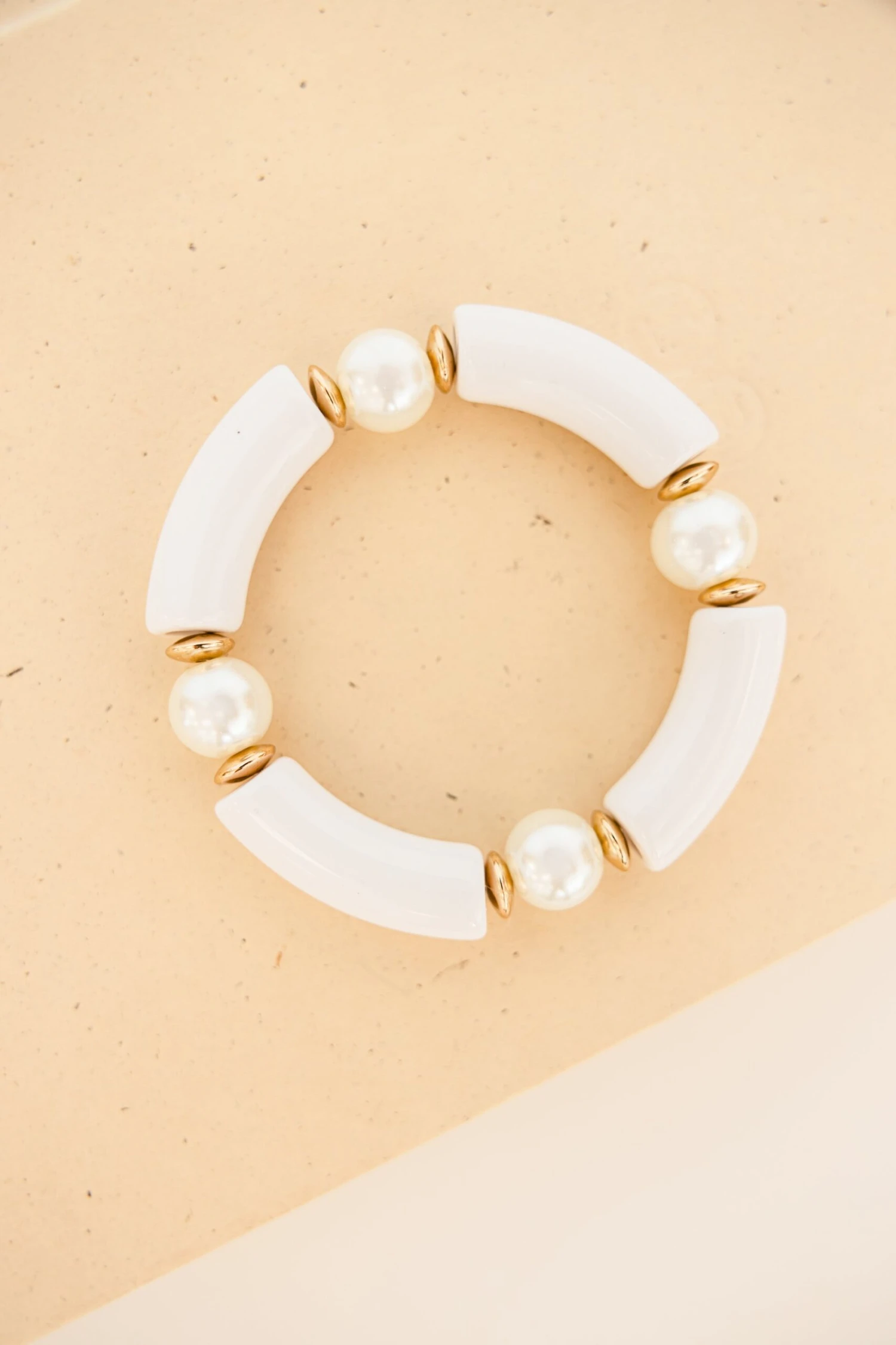 Cloud Hopping Bracelet, White 2 Cloud Hopping Bracelet, White - Image 2