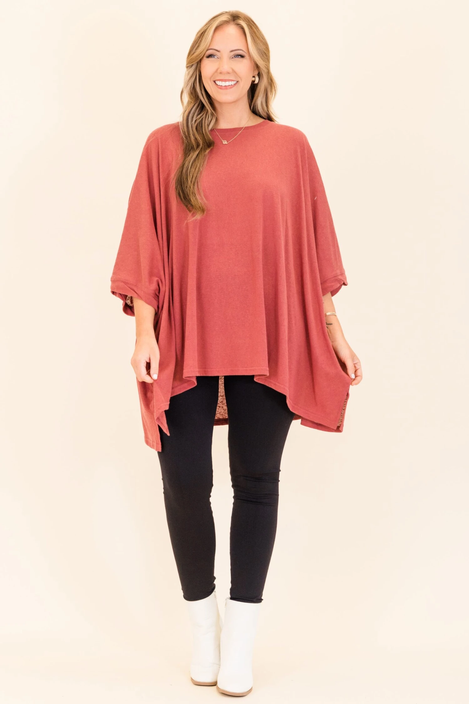 Comparing The Two Tunic, Burgundy 2 Comparing The Two Tunic, Burgundy - Image 2