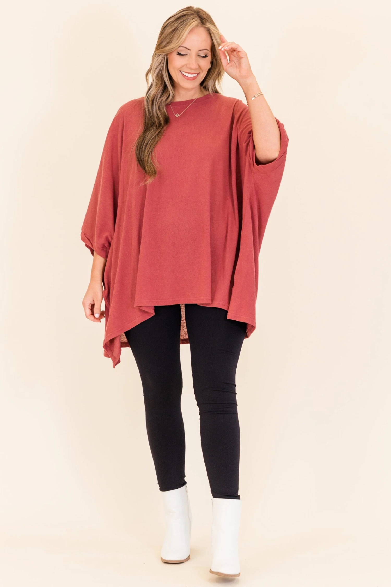 Comparing The Two Tunic, Burgundy 3 Comparing The Two Tunic, Burgundy - Image 3