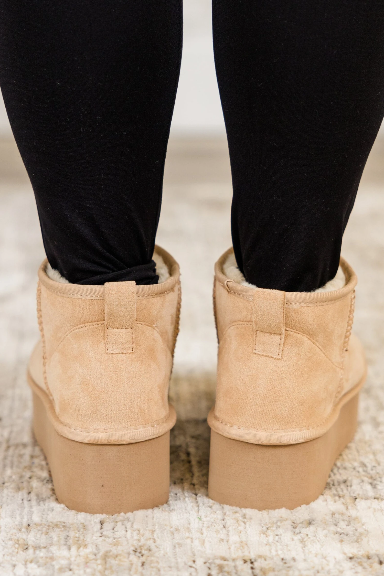 Cozy In Comfort Booties, Oatmeal 6 Cozy In Comfort Booties, Oatmeal - Image 6